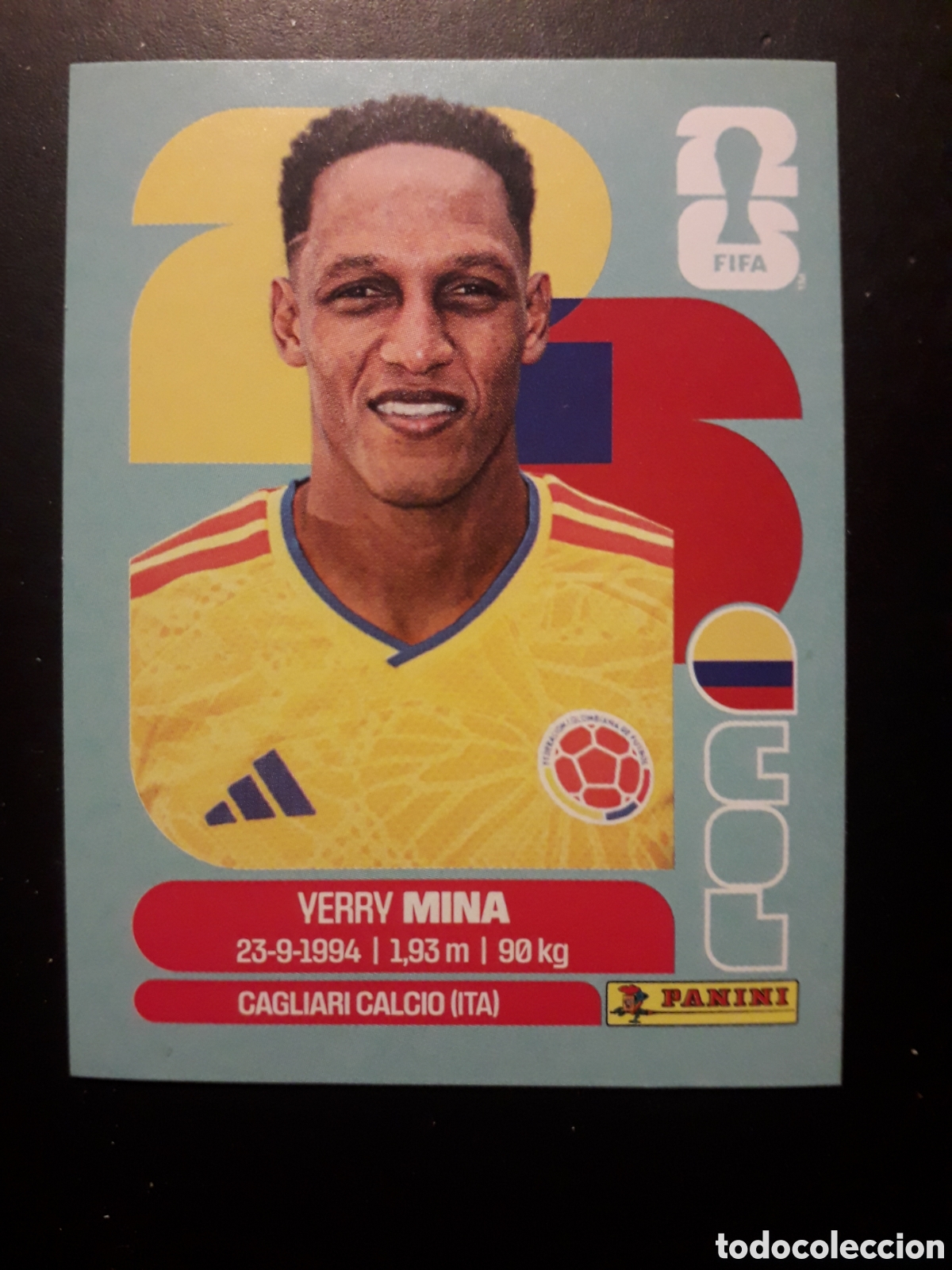 Cromos de f&uacute;tbol: MINA COLOMBIA COL 5 MUNDIAL F&Uacute;TBOL 2026 FIFA WORLD CUP PANINI SIN PEGAR PEDIDO M&Iacute;NIMO 3&euro;