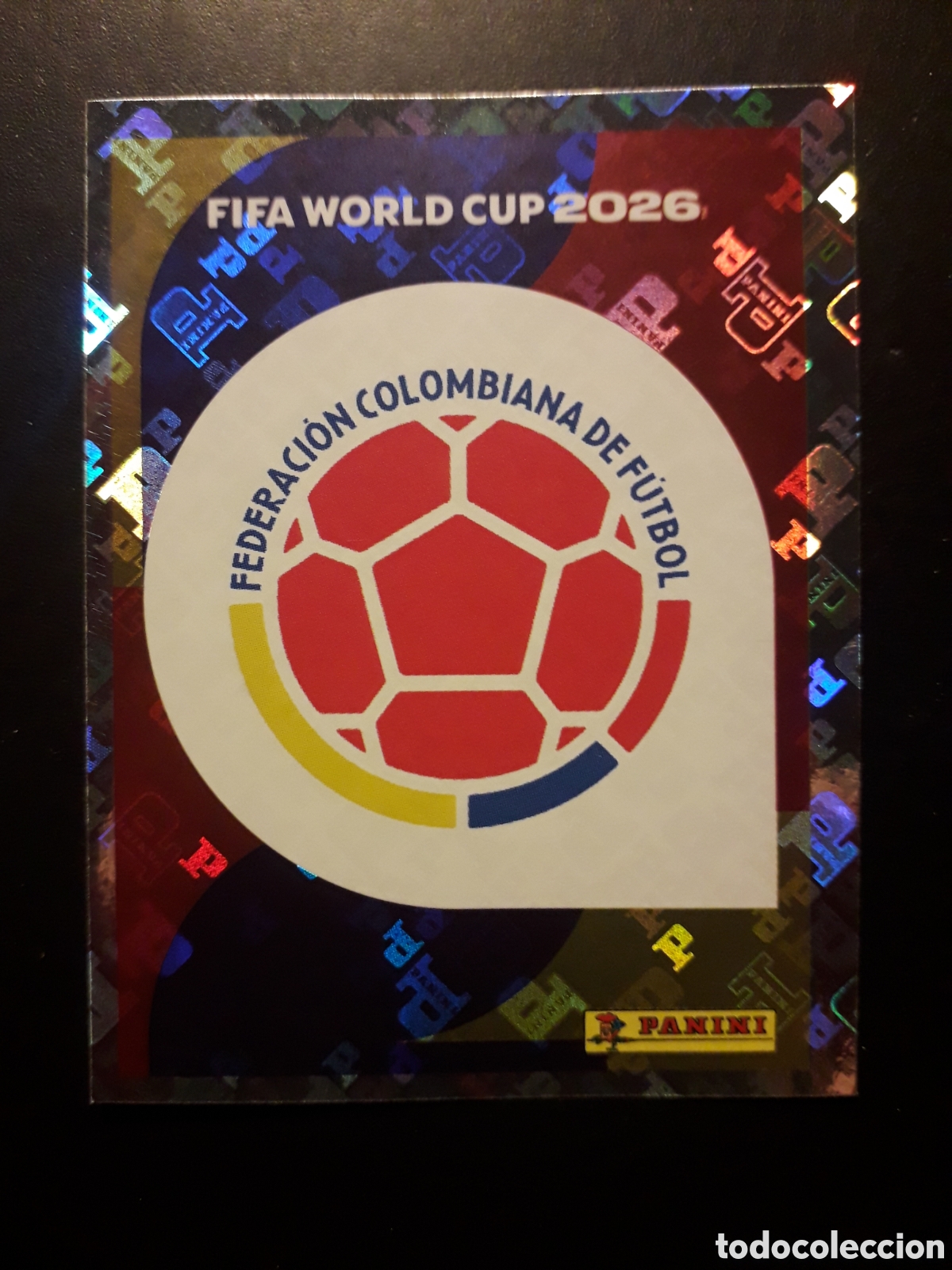 Cromos de f&uacute;tbol: ESCUDO COLOMBIA COL 1 MUNDIAL F&Uacute;TBOL 2026 FIFA WORLD CUP PANINI SIN PEGAR PEDIDO M&Iacute;NIMO 3&euro;