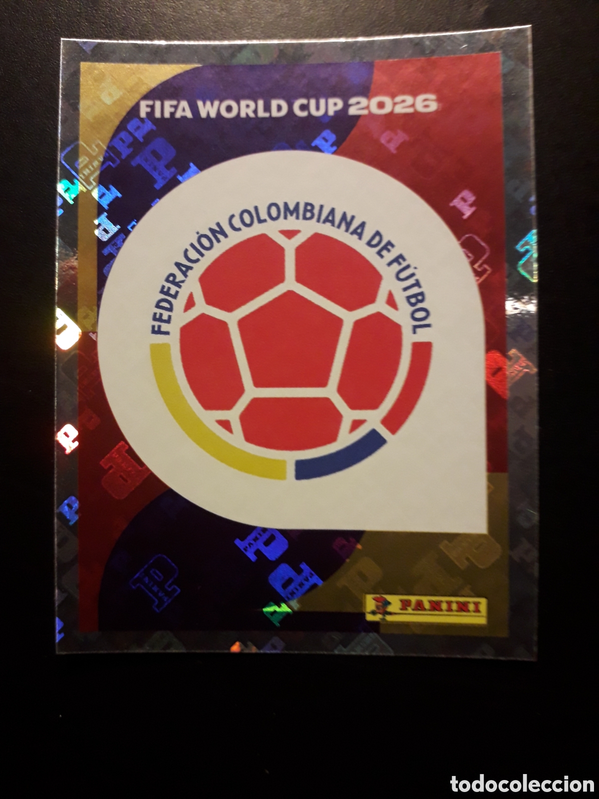 Cromos de f&uacute;tbol: ESCUDO COLOMBIA COL 1 MUNDIAL F&Uacute;TBOL 2026 FIFA WORLD CUP PANINI SIN PEGAR PEDIDO M&Iacute;NIMO 3&euro;