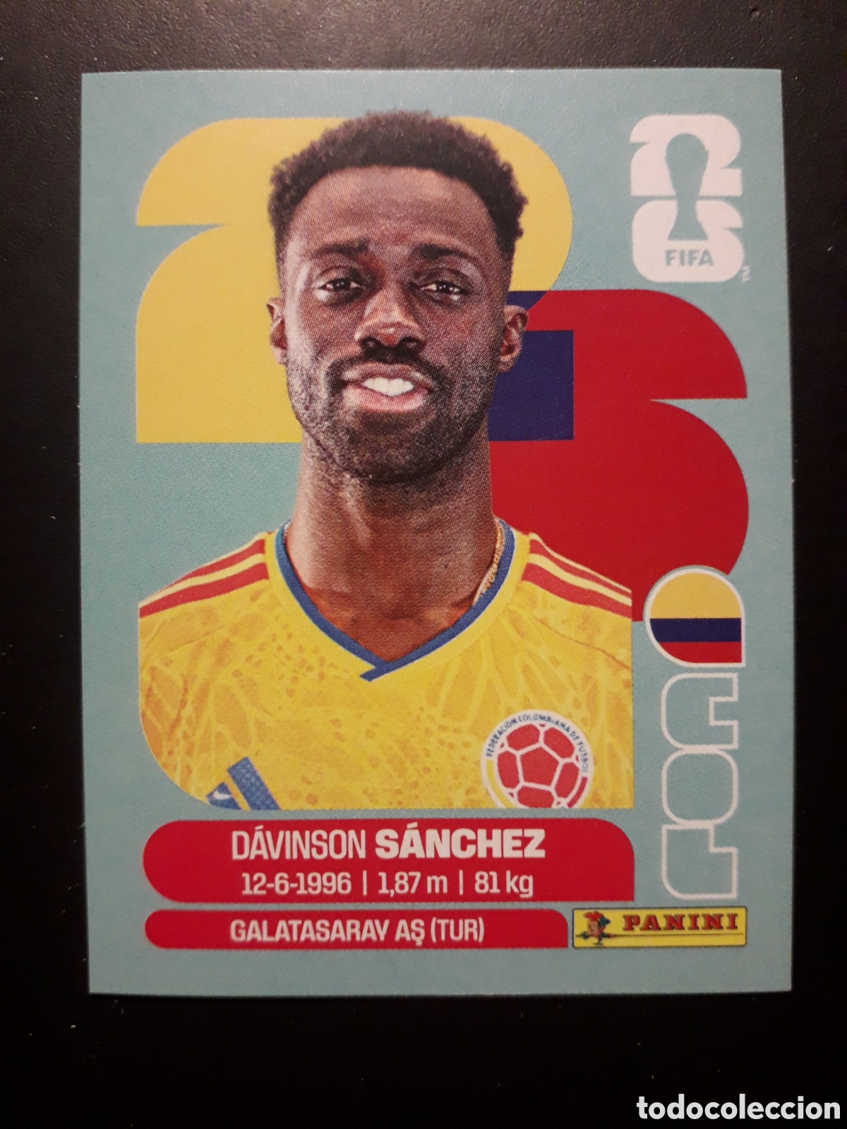 Cromos de f&uacute;tbol: S&Aacute;NCHEZ COLOMBIA COL 4 MUNDIAL F&Uacute;TBOL 2026 FIFA WORLD CUP PANINI SIN PEGAR PEDIDO M&Iacute;NIMO 3&euro;