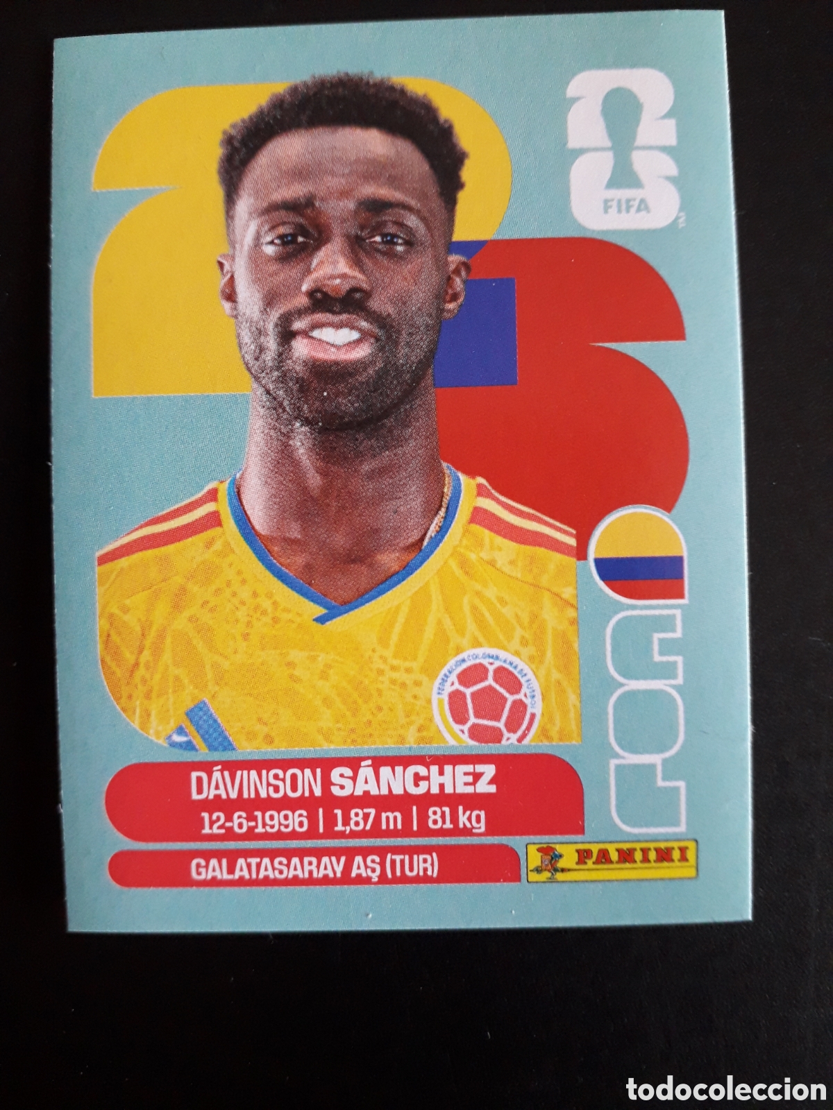 Cromos de f&uacute;tbol: S&Aacute;NCHEZ COLOMBIA COL 4 MUNDIAL F&Uacute;TBOL 2026 FIFA WORLD CUP PANINI SIN PEGAR PEDIDO M&Iacute;NIMO 3&euro;
