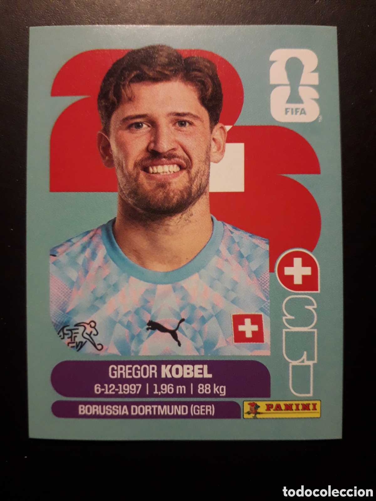 Cromos de f&uacute;tbol: KOBEL SUIZA SUI 2 MUNDIAL F&Uacute;TBOL 2026 FIFA WORLD CUP PANINI SIN PEGAR PEDIDO M&Iacute;NIMO 3&euro;.