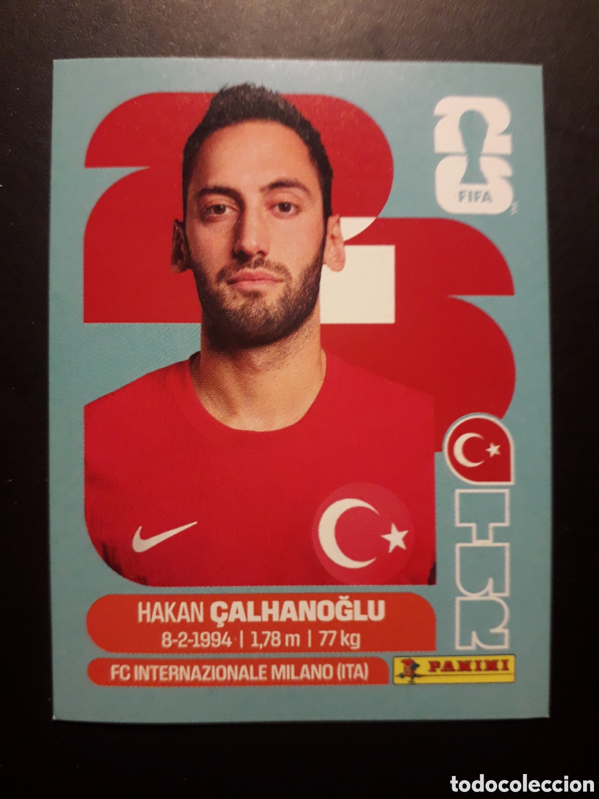 Cromos de f&uacute;tbol: &Ccedil;ALHANOĞLU TURQU&Iacute;A TUR 11 MUNDIAL F&Uacute;TBOL 2026 FIFA WORLD CUP PANINI SIN PEGAR PEDIDO M&Iacute;NIMO 3&euro;