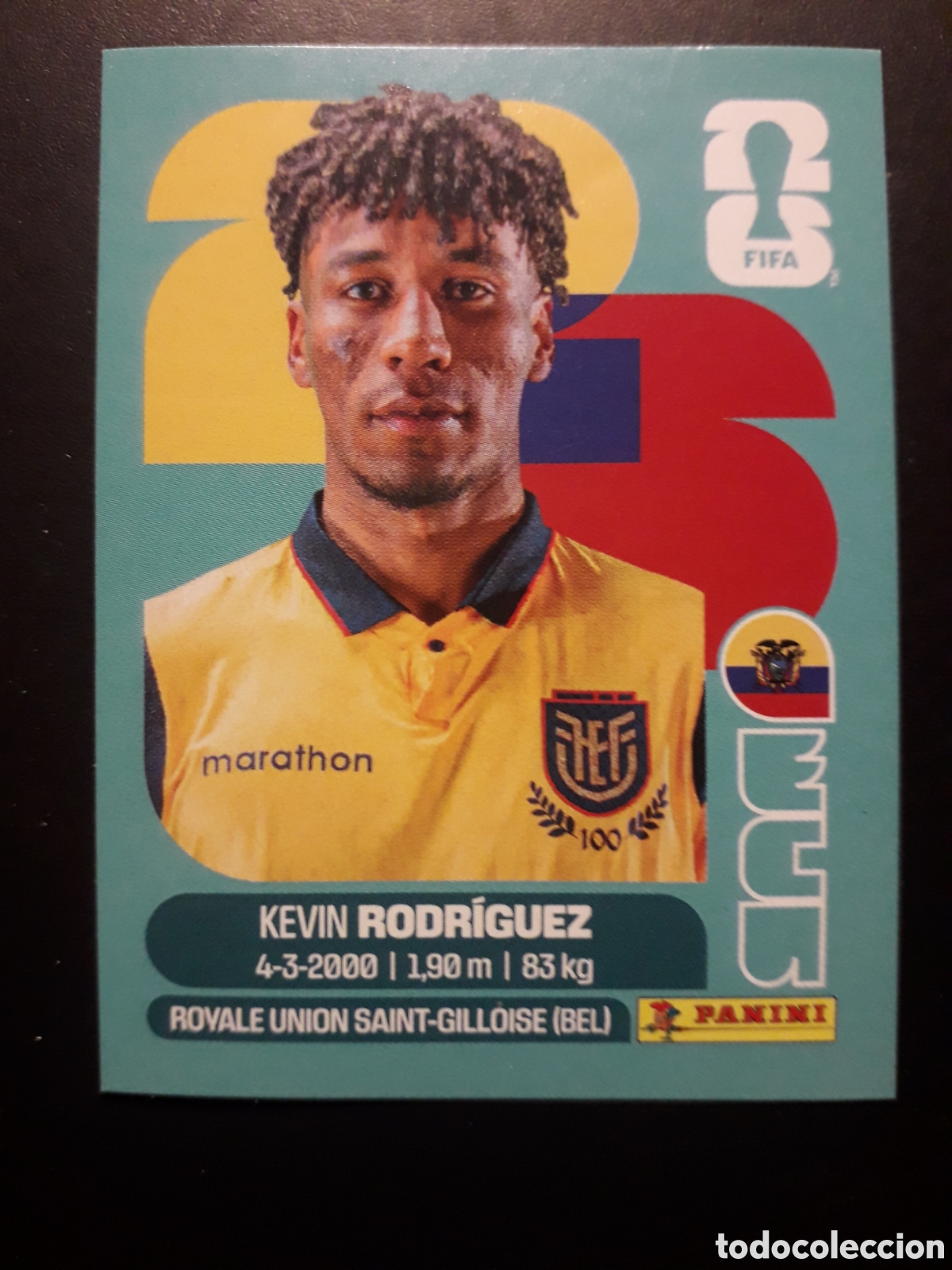 Cromos de f&uacute;tbol: RODR&Iacute;GUEZ ECUADOR ECU 19 MUNDIAL F&Uacute;TBOL 2026 FIFA WORLD CUP PANINI SIN PEGAR PEDIDO M&Iacute;NIMO 3&euro;.