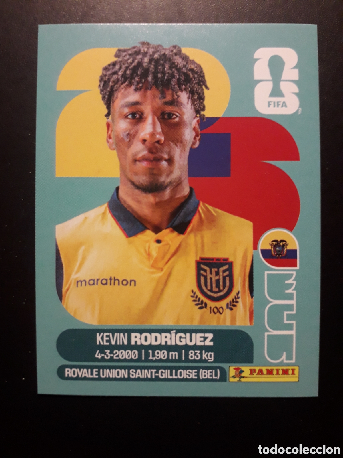 Cromos de f&uacute;tbol: RODR&Iacute;GUEZ ECUADOR ECU 19 MUNDIAL F&Uacute;TBOL 2026 FIFA WORLD CUP PANINI SIN PEGAR PEDIDO M&Iacute;NIMO 3&euro;.