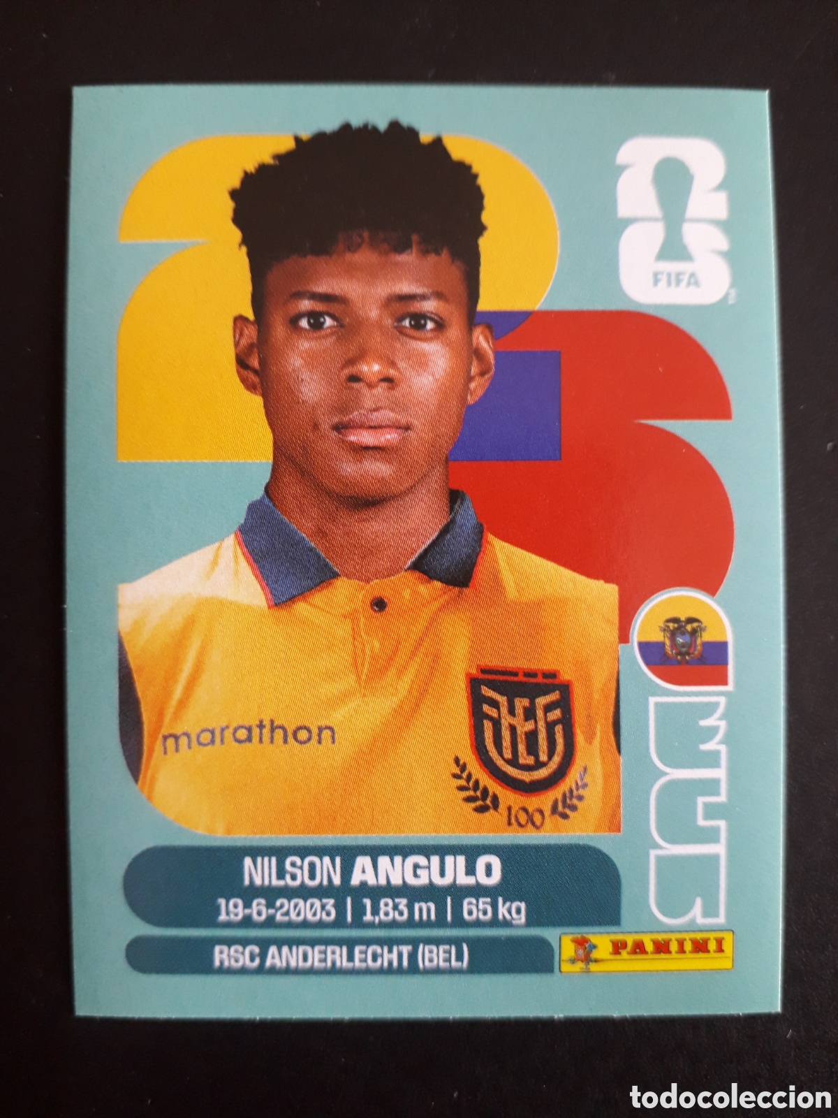 Cromos de f&uacute;tbol: ANGULO ECUADOR ECU 17 MUNDIAL F&Uacute;TBOL 2026 FIFA WORLD CUP PANINI SIN PEGAR PEDIDO M&Iacute;NIMO 3&euro;