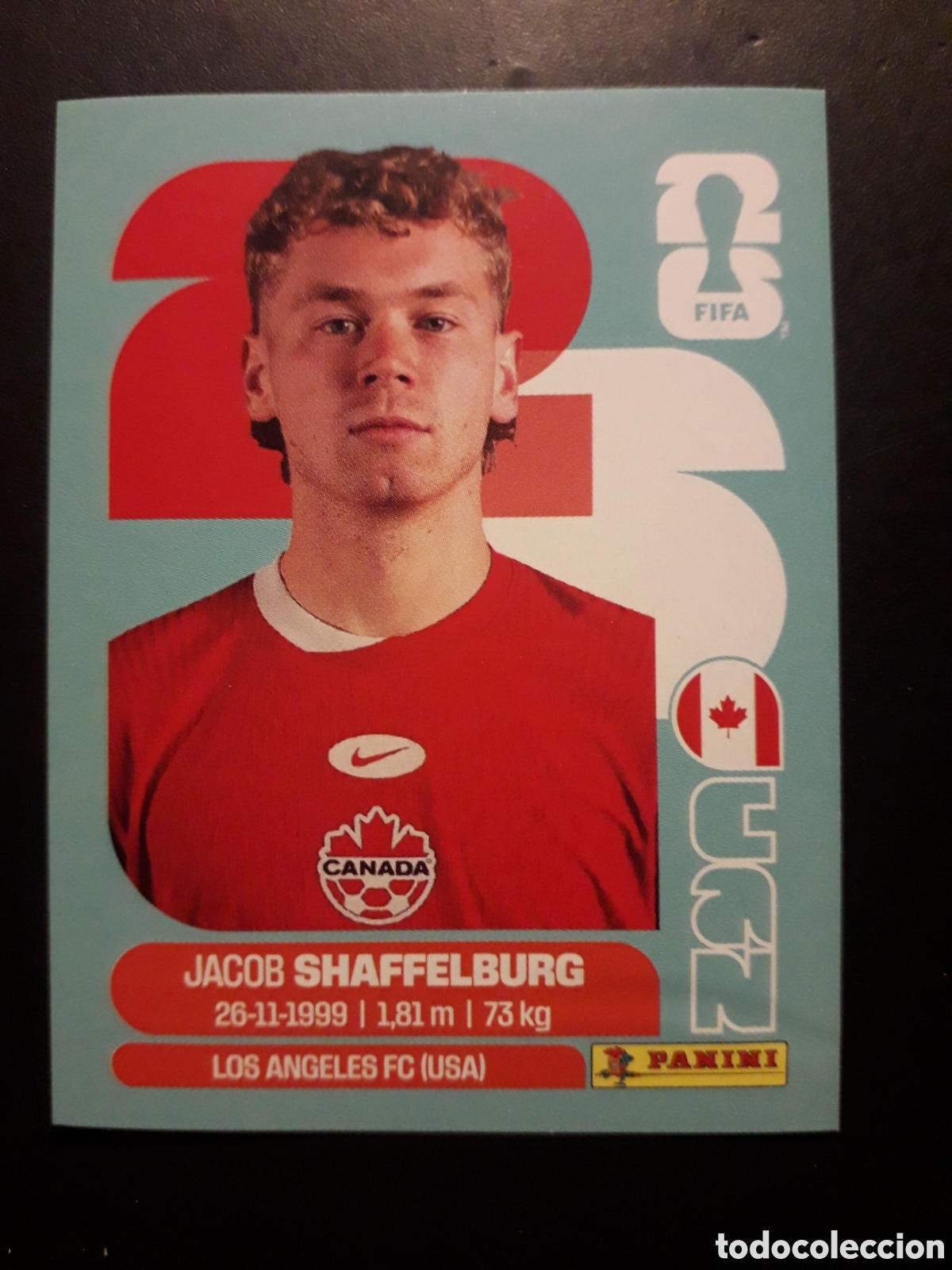 Cromos de f&uacute;tbol: SHAFFELBURG CANAD&Aacute; CAN 14 MUNDIAL F&Uacute;TBOL 2026 FIFA WORLD CUP PANINI SIN PEGAR PEDIDO M&Iacute;NIMO 3&euro;