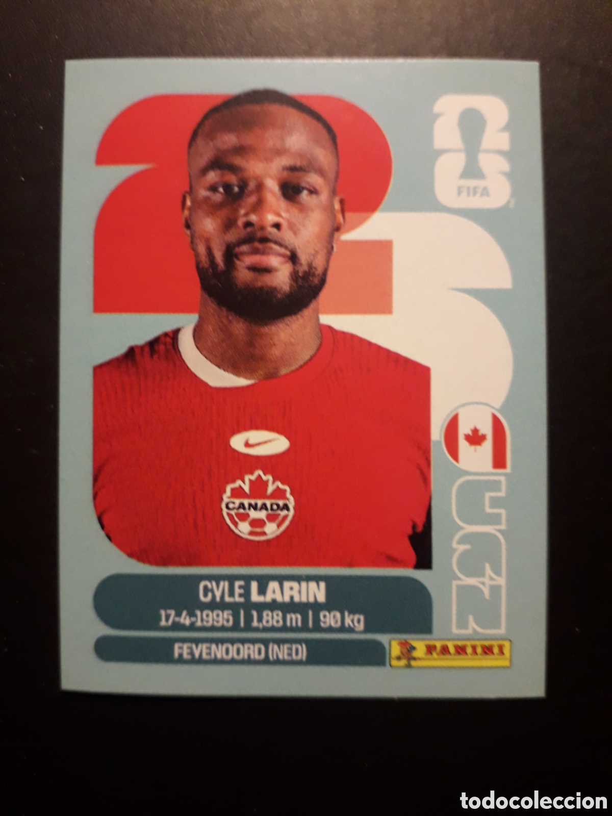 Cromos de f&uacute;tbol: LARIN CANAD&Aacute; CAN 19 MUNDIAL F&Uacute;TBOL 2026 FIFA WORLD CUP PANINI SIN PEGAR PEDIDO M&Iacute;NIMO 3&euro;