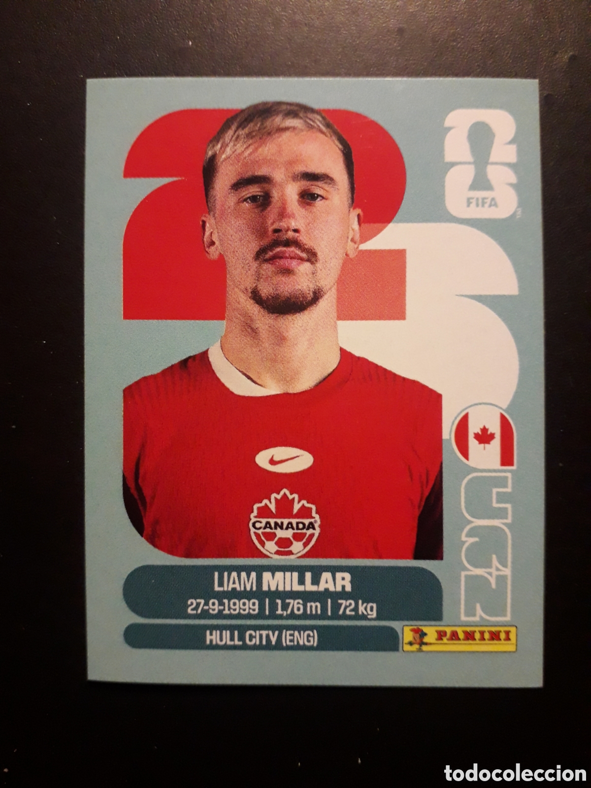 Cromos de f&uacute;tbol: MILLAR CANAD&Aacute; CAN 18 MUNDIAL F&Uacute;TBOL 2026 FIFA WORLD CUP PANINI SIN PEGAR PEDIDO M&Iacute;NIMO 3&euro;