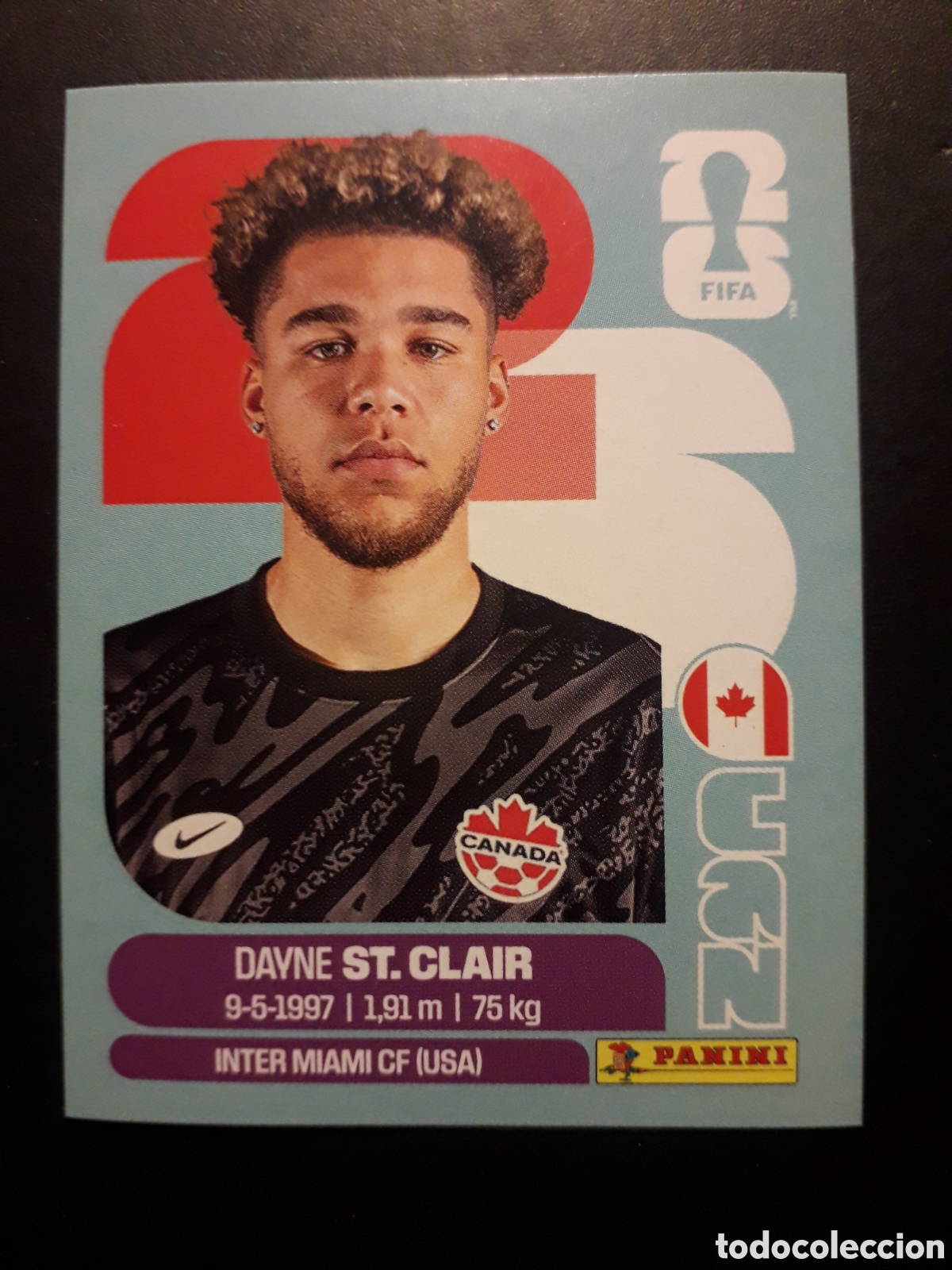 Cromos de f&uacute;tbol: ST CLAIR CANAD&Aacute; CAN 2 MUNDIAL F&Uacute;TBOL 2026 FIFA WORLD CUP PANINI SIN PEGAR PEDIDO M&Iacute;NIMO 3&euro;.