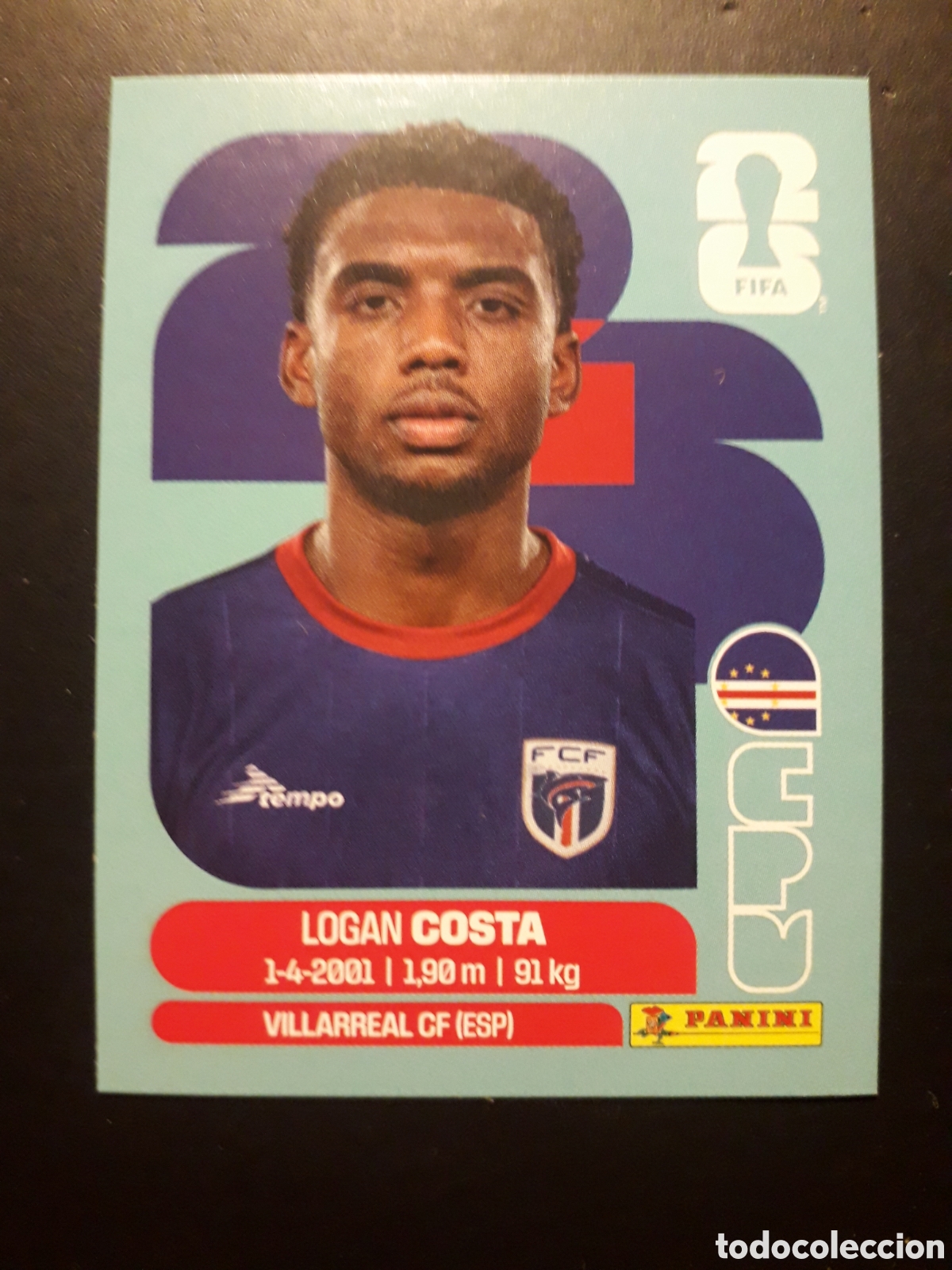 Cromos de f&uacute;tbol: COSTA CABO VERDE CPV 3 MUNDIAL F&Uacute;TBOL 2026 FIFA WORLD CUP PANINI SIN PEGAR PEDIDO M&Iacute;NIMO 3&euro;
