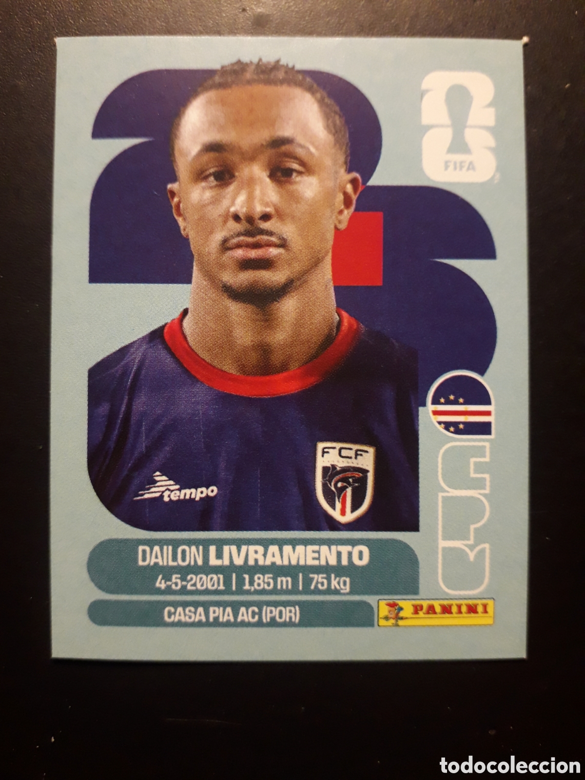 Cromos de f&uacute;tbol: LIVRAMENTO CABO VERDE CPV 18 MUNDIAL F&Uacute;TBOL 2026 FIFA WORLD CUP PANINI SIN PEGAR PEDIDO M&Iacute;NIMO 3&euro;