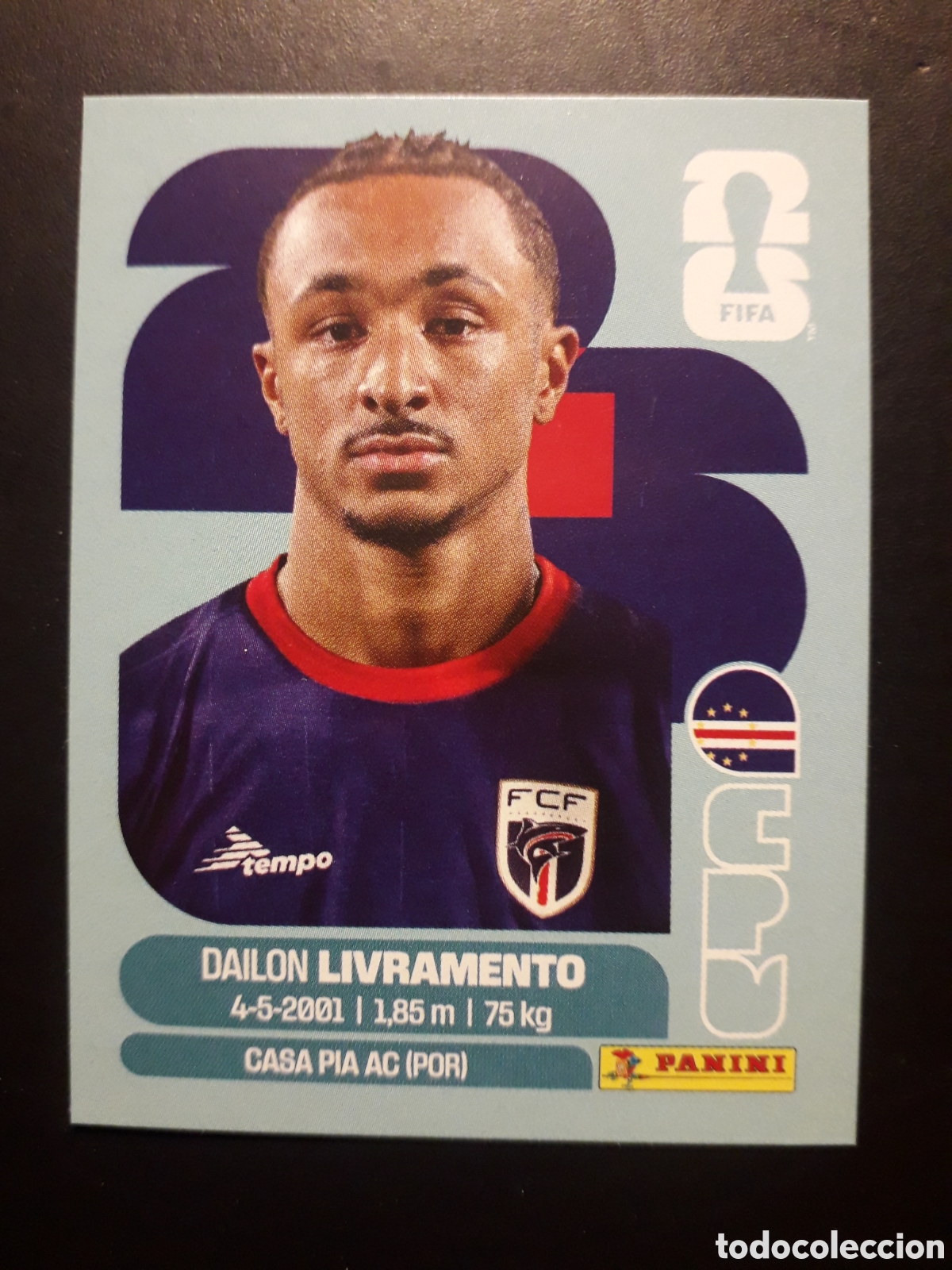 Cromos de f&uacute;tbol: LIVRAMENTO CABO VERDE CPV 18 MUNDIAL F&Uacute;TBOL 2026 FIFA WORLD CUP PANINI SIN PEGAR PEDIDO M&Iacute;NIMO 3&euro;