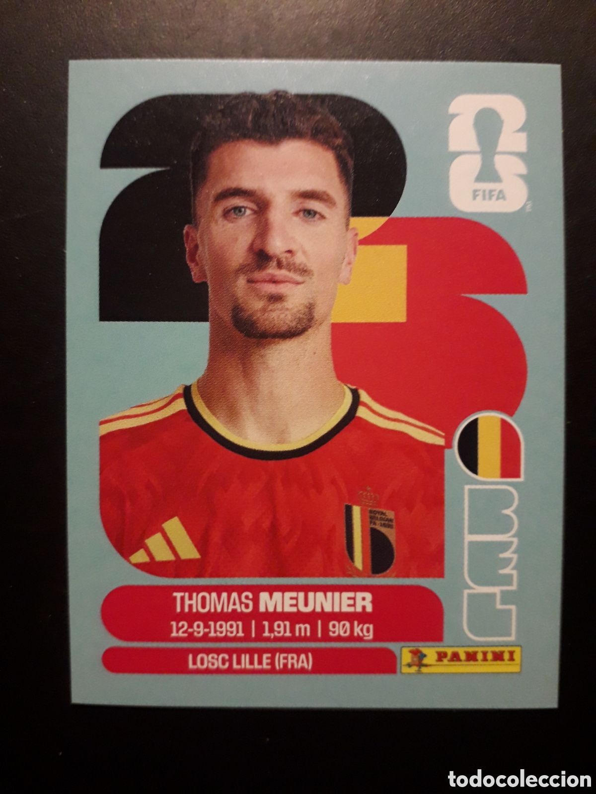 Cromos de f&uacute;tbol: MEUNIER B&Eacute;LGICA BEL 8 MUNDIAL F&Uacute;TBOL 2026 FIFA WORLD CUP PANINI SIN PEGAR PEDIDO M&Iacute;NIMO 3&euro;