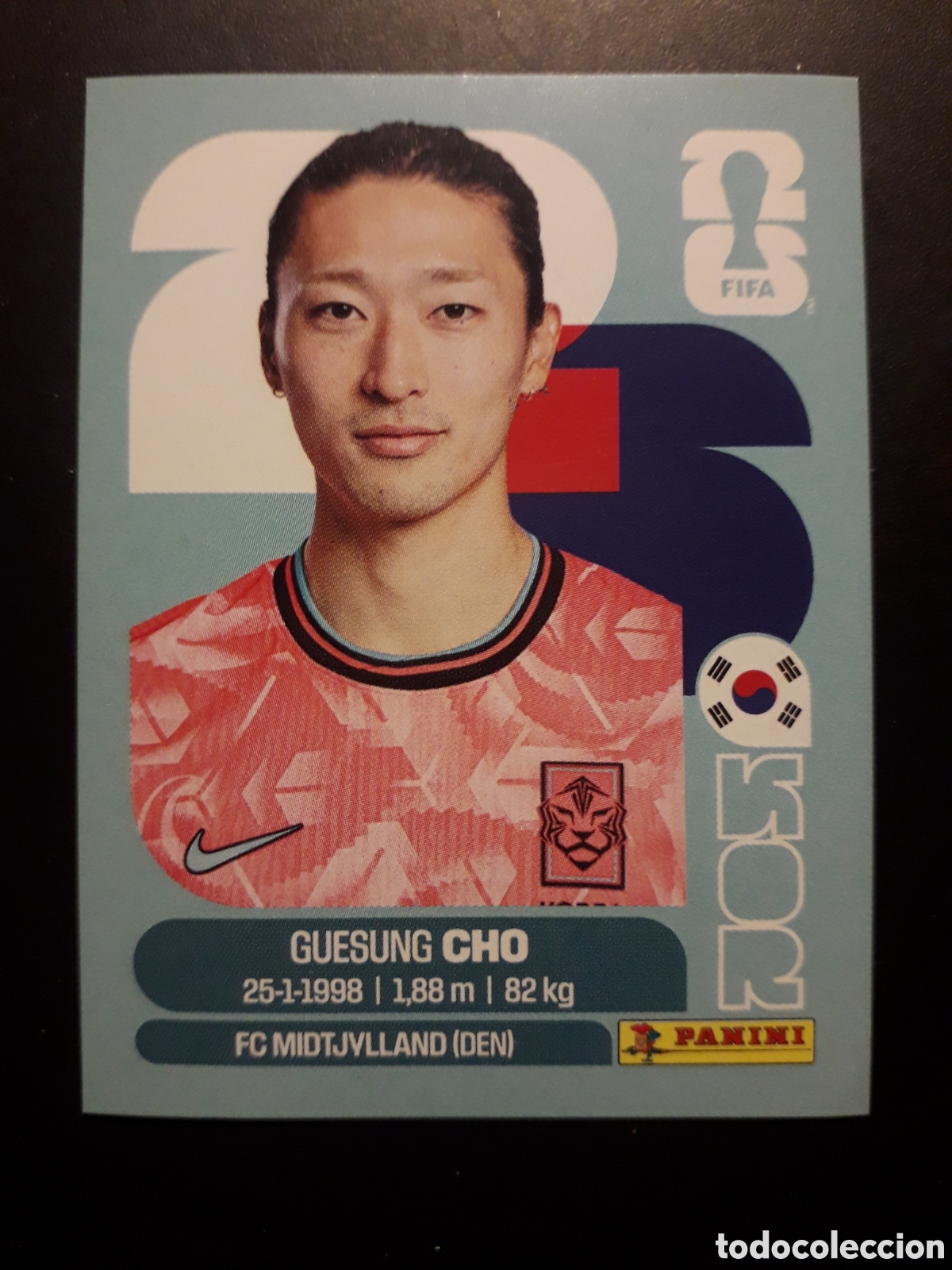 Cromos de f&uacute;tbol: CHO COREA DEL SUR KOR 17 MUNDIAL F&Uacute;TBOL 2026 FIFA WORLD CUP PANINI SIN PEGAR PEDIDO M&Iacute;NIMO 3&euro;