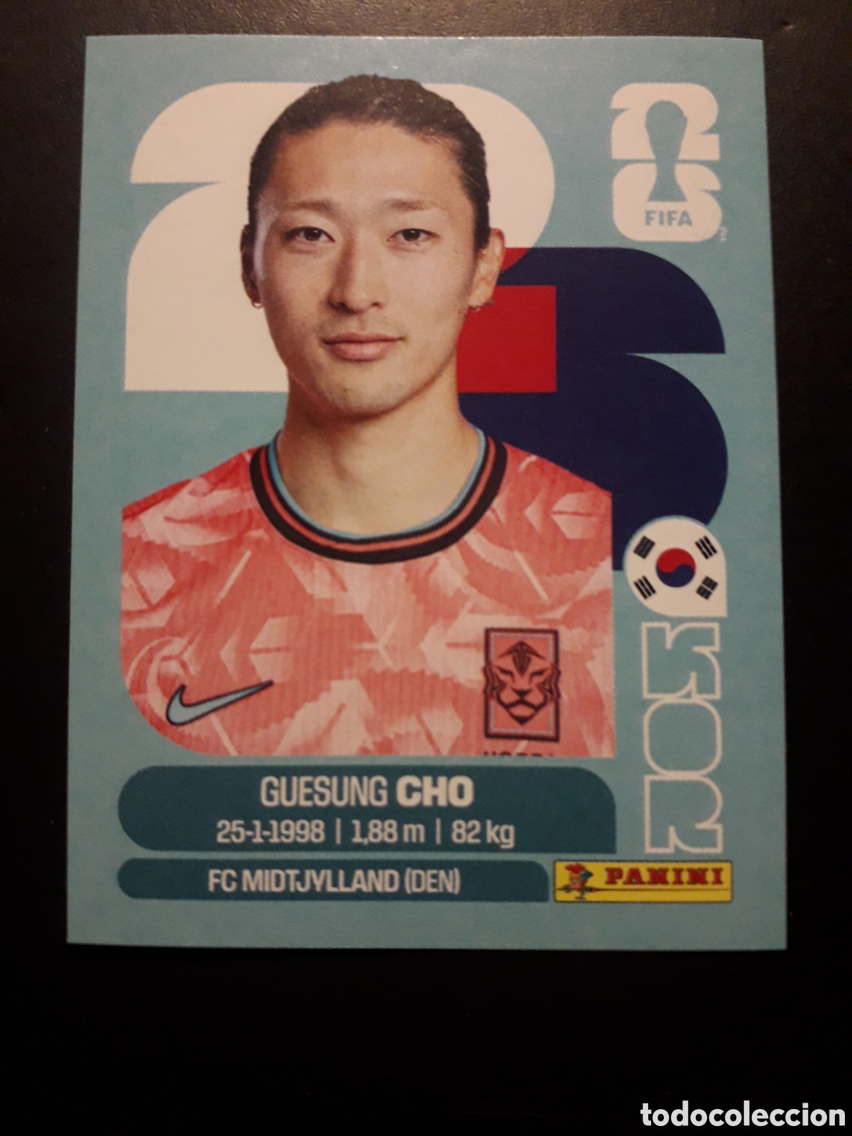 Cromos de f&uacute;tbol: CHO COREA DEL SUR KOR 17 MUNDIAL F&Uacute;TBOL 2026 FIFA WORLD CUP PANINI SIN PEGAR PEDIDO M&Iacute;NIMO 3&euro;
