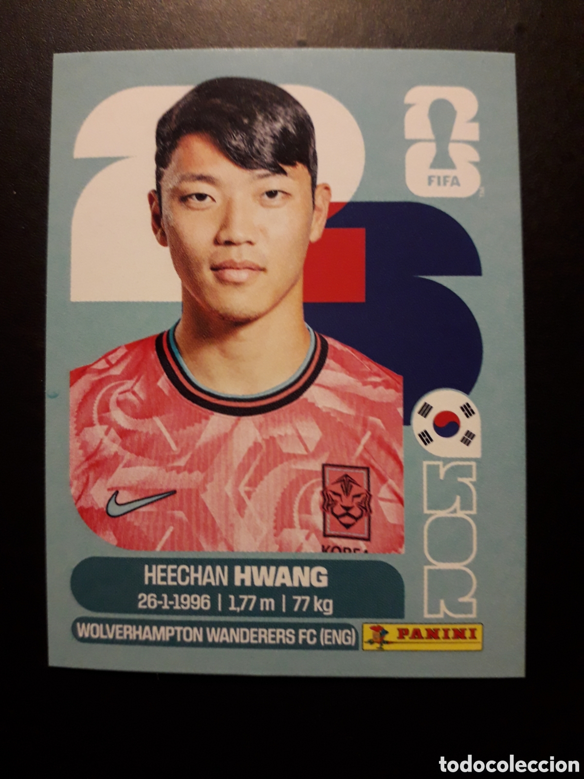Cromos de f&uacute;tbol: HWANG COREA DEL SUR KOR 19 MUNDIAL F&Uacute;TBOL 2026 FIFA WORLD CUP PANINI SIN PEGAR PEDIDO M&Iacute;NIMO 3&euro;