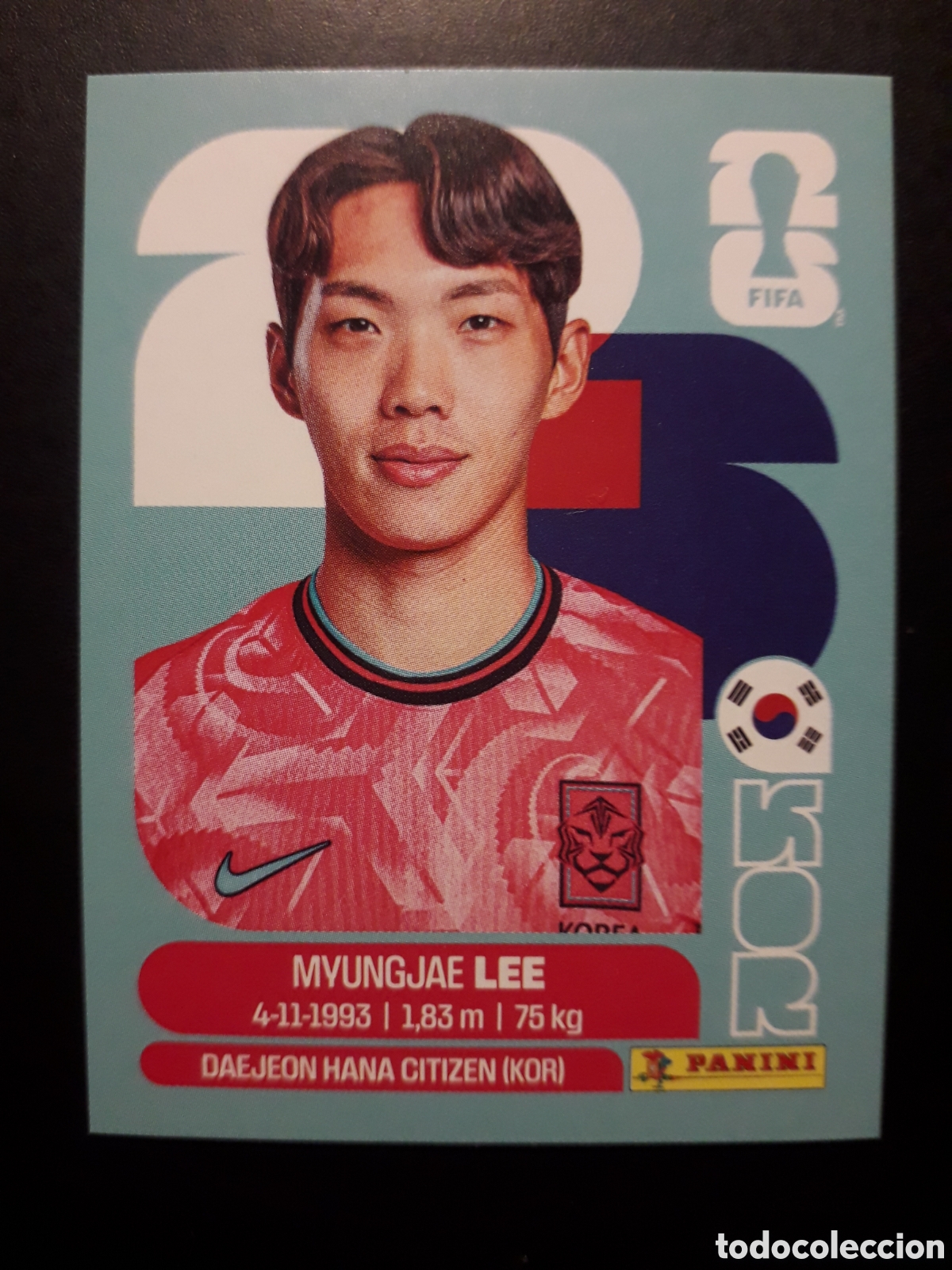 Cromos de f&uacute;tbol: M LEE COREA DEL SUR KOR 9 MUNDIAL F&Uacute;TBOL 2026 FIFA WORLD CUP PANINI SIN PEGAR PEDIDO M&Iacute;NIMO 3&euro;