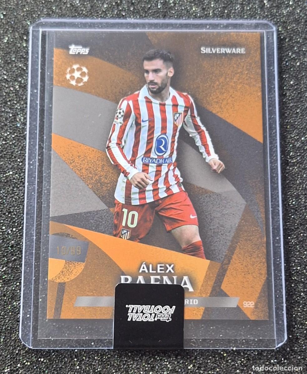 Cromos de f&uacute;tbol: Alex Baena Atletico de Madrid Topps Total Football 10/99 Silverware Number Match