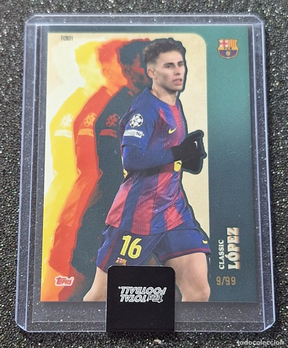 Cromos de f&uacute;tbol: Fermin Lopez Barcelona Topps Total Football 9/99 Classic
