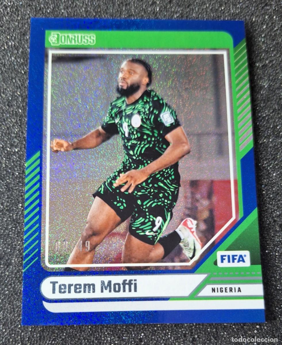 Cromos de f&uacute;tbol: Terem Moffi Nigeria Panini Donruss Soccer 2024-25 #161 08/49 Blue