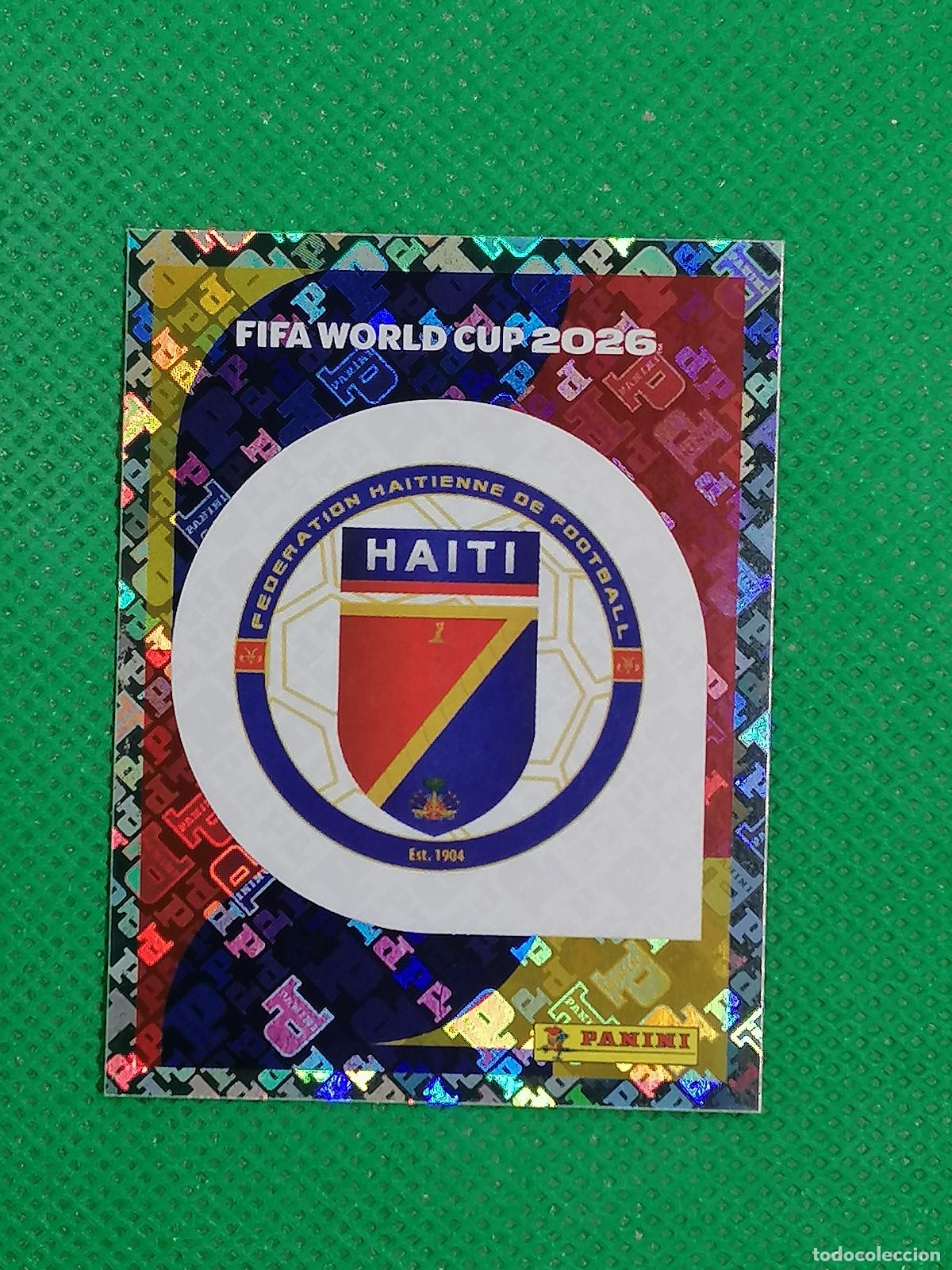 Cromos de Futebol: HAI 1 HAI1 ESCUDO HAITI ⚽ PANINI FIFA MUNDIAL WORLD CUP 26 2026 STICKER ⚽