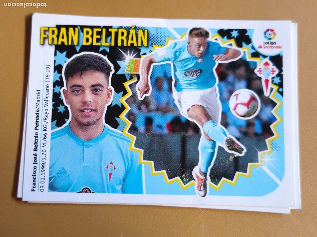 Cromos de f&uacute;tbol: fran beltran, liga 2018 19 coloca