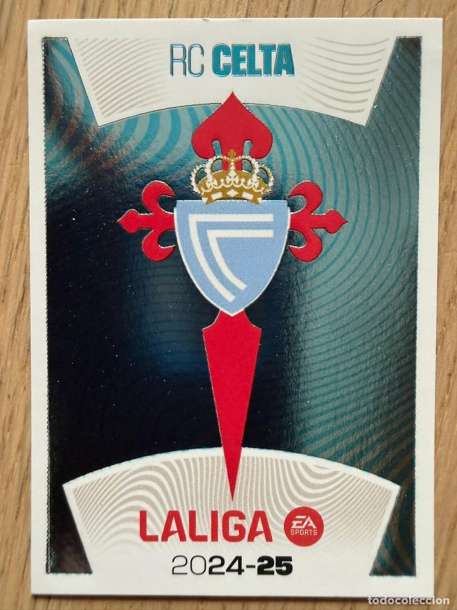 Cromos de f&uacute;tbol: 1 ESCUDO CELTA VIGO 24 25 2024 2025 LIGA EA SPORTS COLECCIONES ESTE SIN PEGAR STICKER