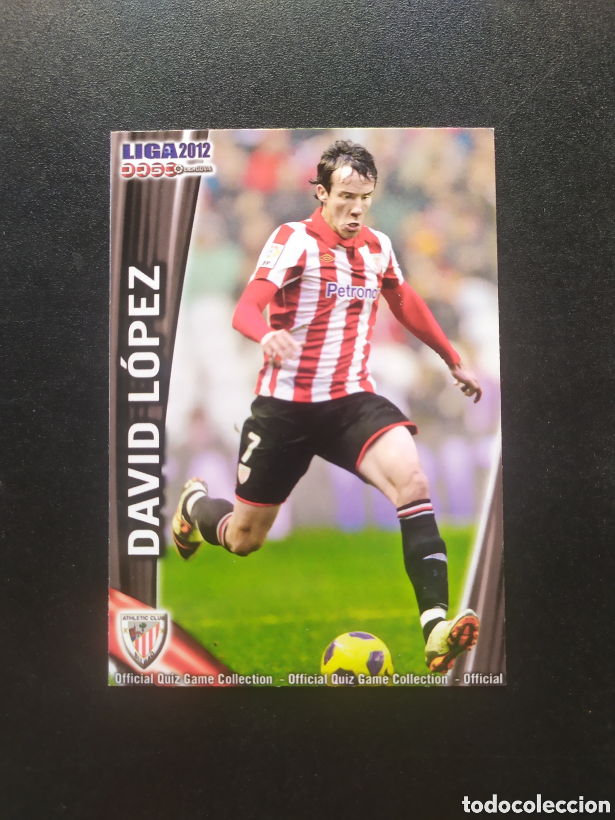 Cromos de f&uacute;tbol: Mundicromo fichas Liga 2011 2012 11 12 David L&oacute;pez corregido n&deg; 147 Athletic Bilbao