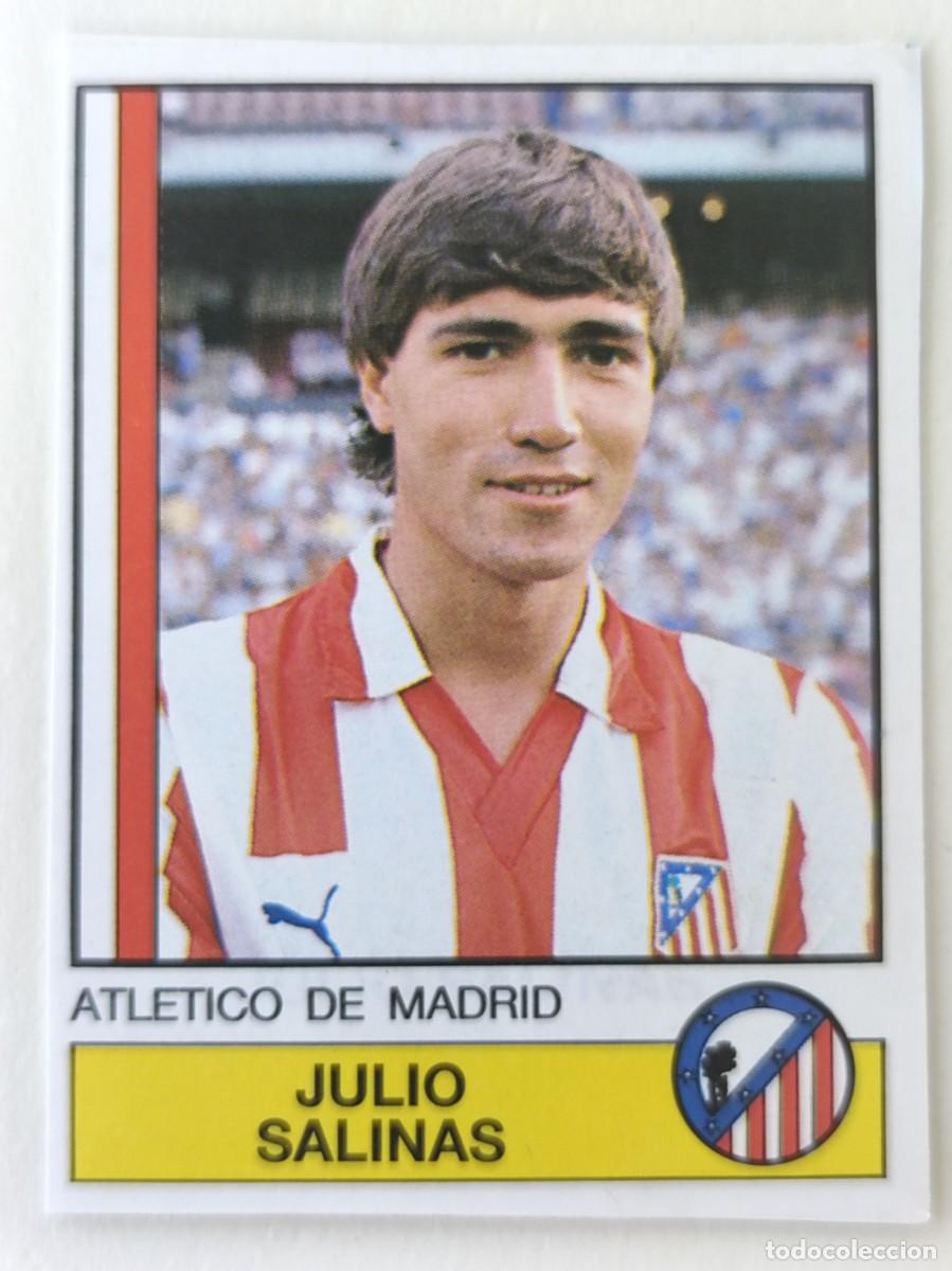 Football Stickers: #35 JULIO SALINAS (ATLETICO MADRID) FUTBOL 87 PANINI