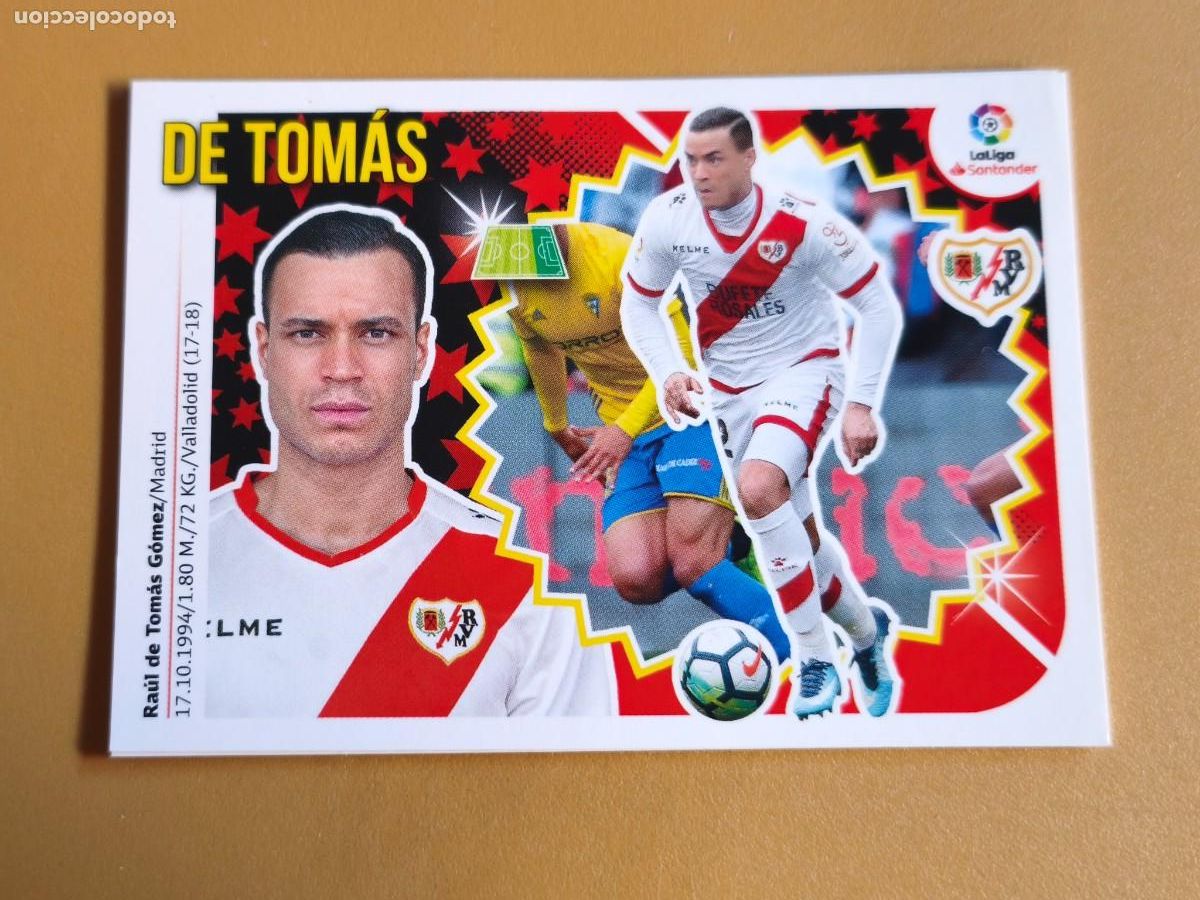 Cromos de f&uacute;tbol: de tomas, liga 2018 19 coloca