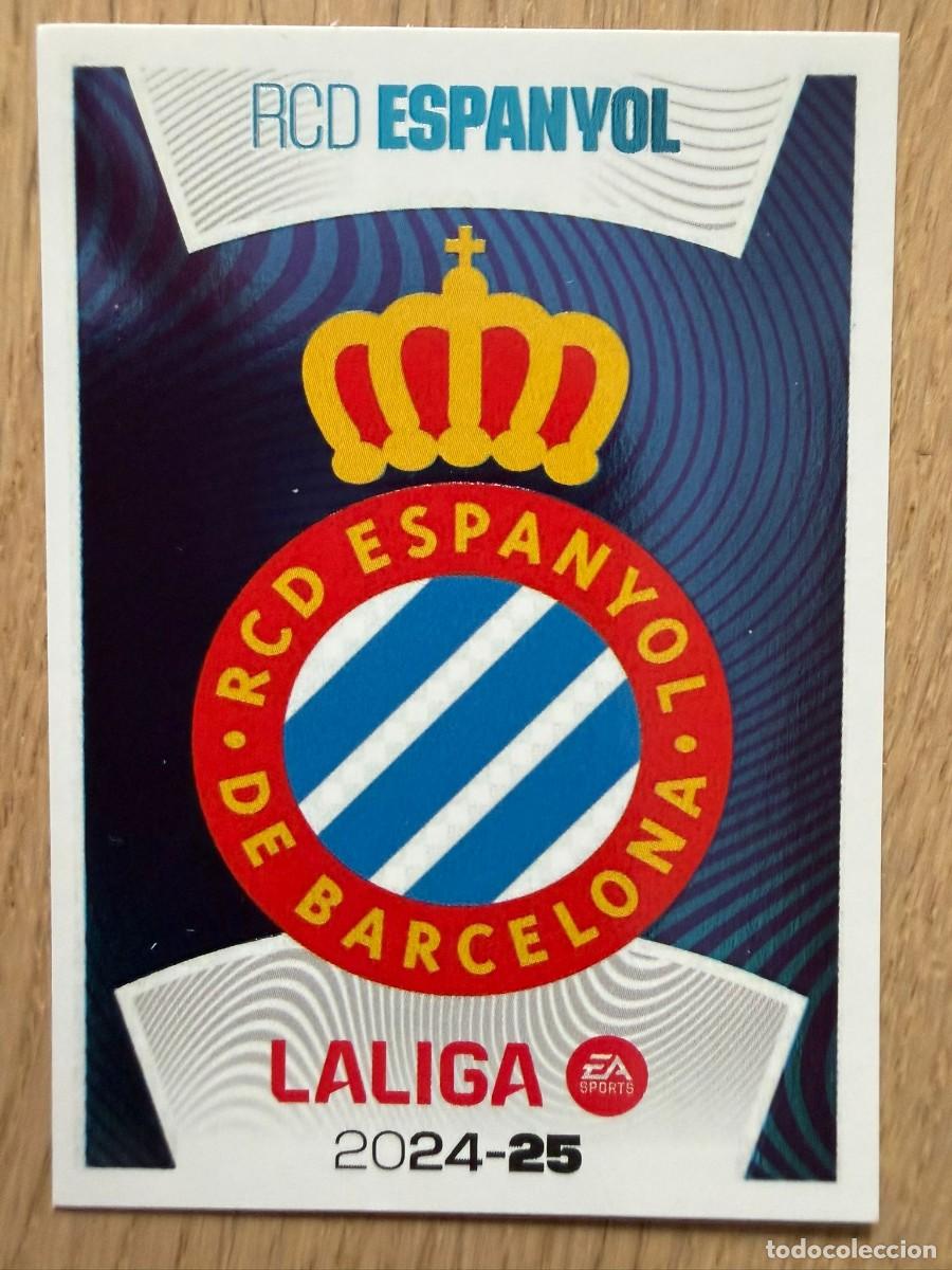 Figurine di Calcio: 1 ESCUDO ESPANYOL 24 25 2024 2025 LIGA EA SPORTS COLECCIONES ESTE SIN PEGAR STICKER