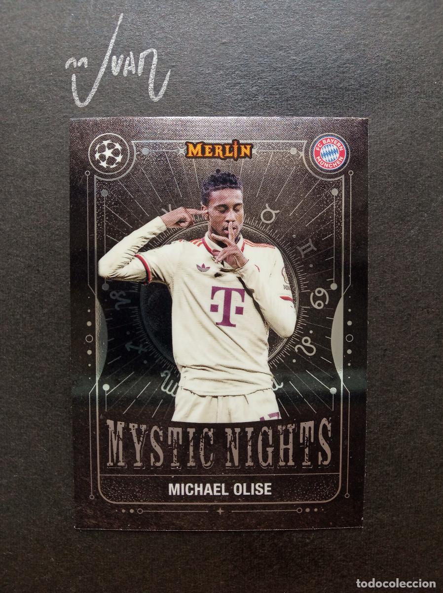 Cromos de f&uacute;tbol: MN 27 MYSTIC NIGHTS MICHAEL OLISE BAYERN MUNICH FRANCIA⚽ TOPPS &reg; CHROME MERLIN 2024 2025 24 25 NUEVO