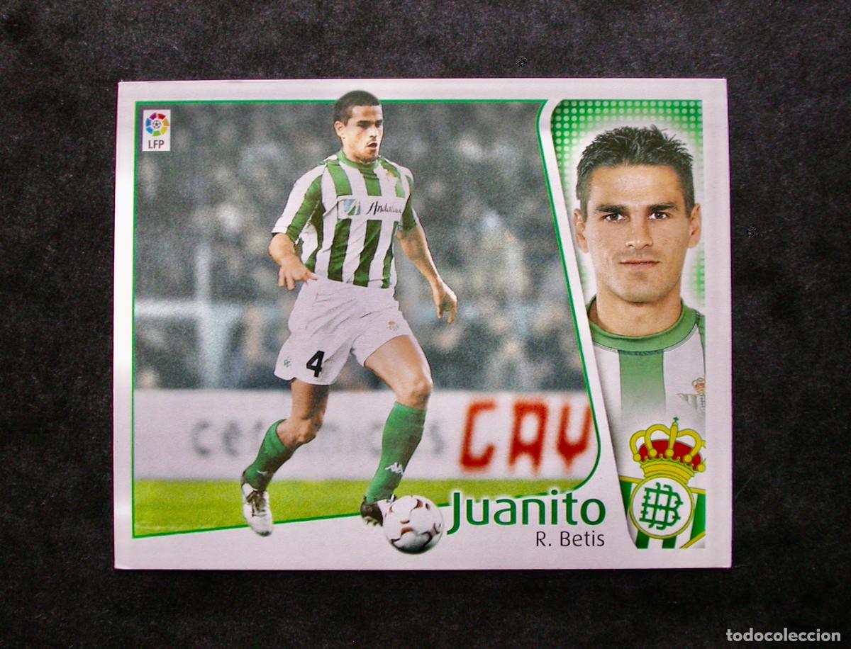 Cromos de Futebol: JUANITO / BETIS / EDICIONES ESTE LIGA 2004-2005 04-05 / NUNCA PEGADO
