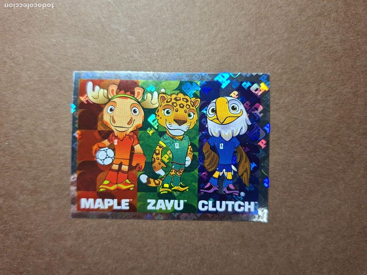 Cromos de f&uacute;tbol: FWC 3 FWC3 OFFICIAL MASCOTAS MAPLE ZAYU CLUTCH MUNDIAL USA MEXICO CANADA FIFA WORLD CUP 2026 26