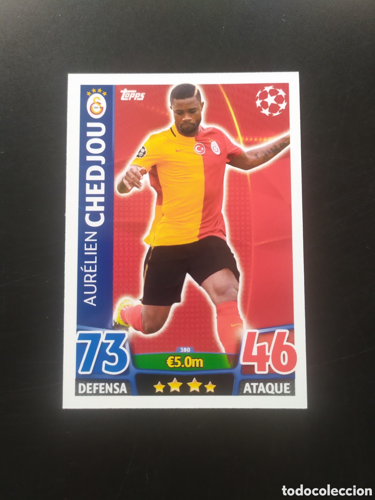 Cromos de f&uacute;tbol: UEFA Champions match attax topps 2015 2016 15 16 Chedjou n&deg; 380 Galatasaray