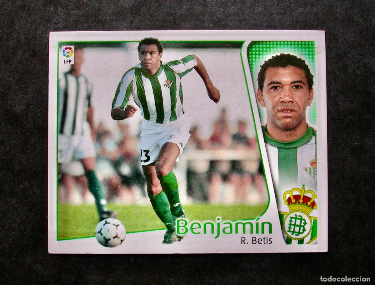 Cromos de f&uacute;tbol: BENJAM&Iacute;N / BETIS / EDICIONES ESTE LIGA 2004-2005 04-05 / NUNCA PEGADO