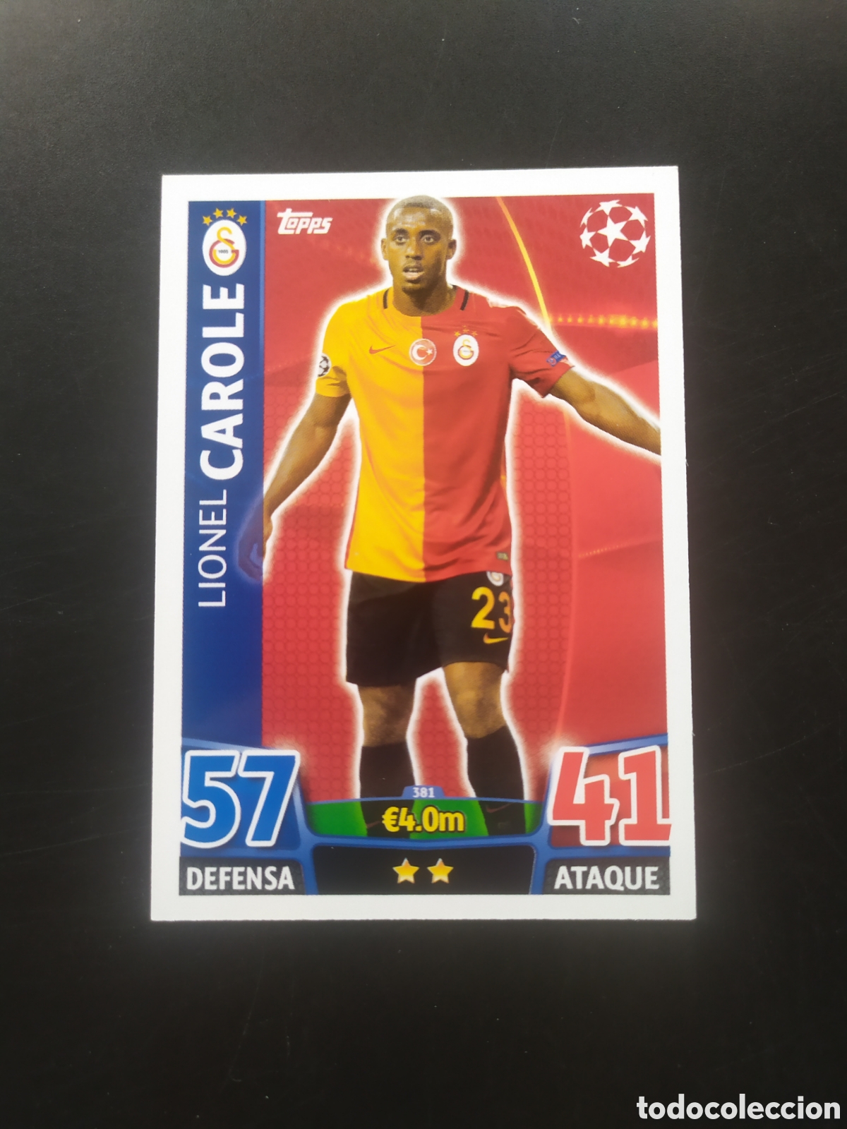 Cromos de Futebol: UEFA Champions match attax topps 2015 2016 15 16 Carole n&deg; 381 Galatasaray