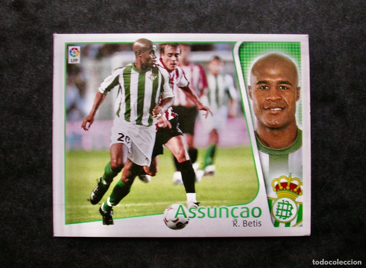 Cromos de f&uacute;tbol: ASSUN&Ccedil;AO / BETIS / EDICIONES ESTE LIGA 2004-2005 04-05 / NUNCA PEGADO