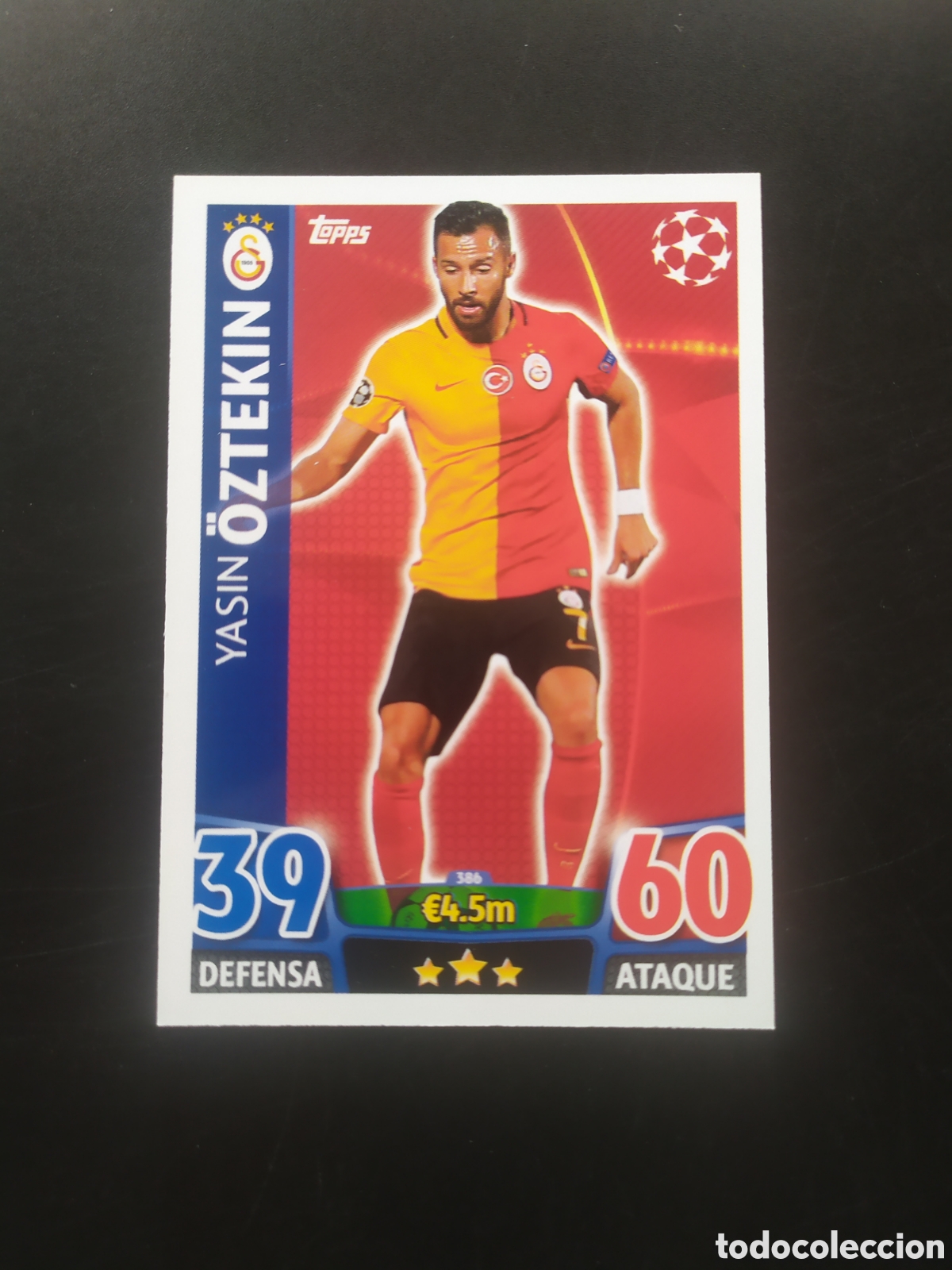 Cromos de f&uacute;tbol: UEFA Champions match attax topps 2015 2016 15 16 Oztekin n&deg; 386 Galatasaray