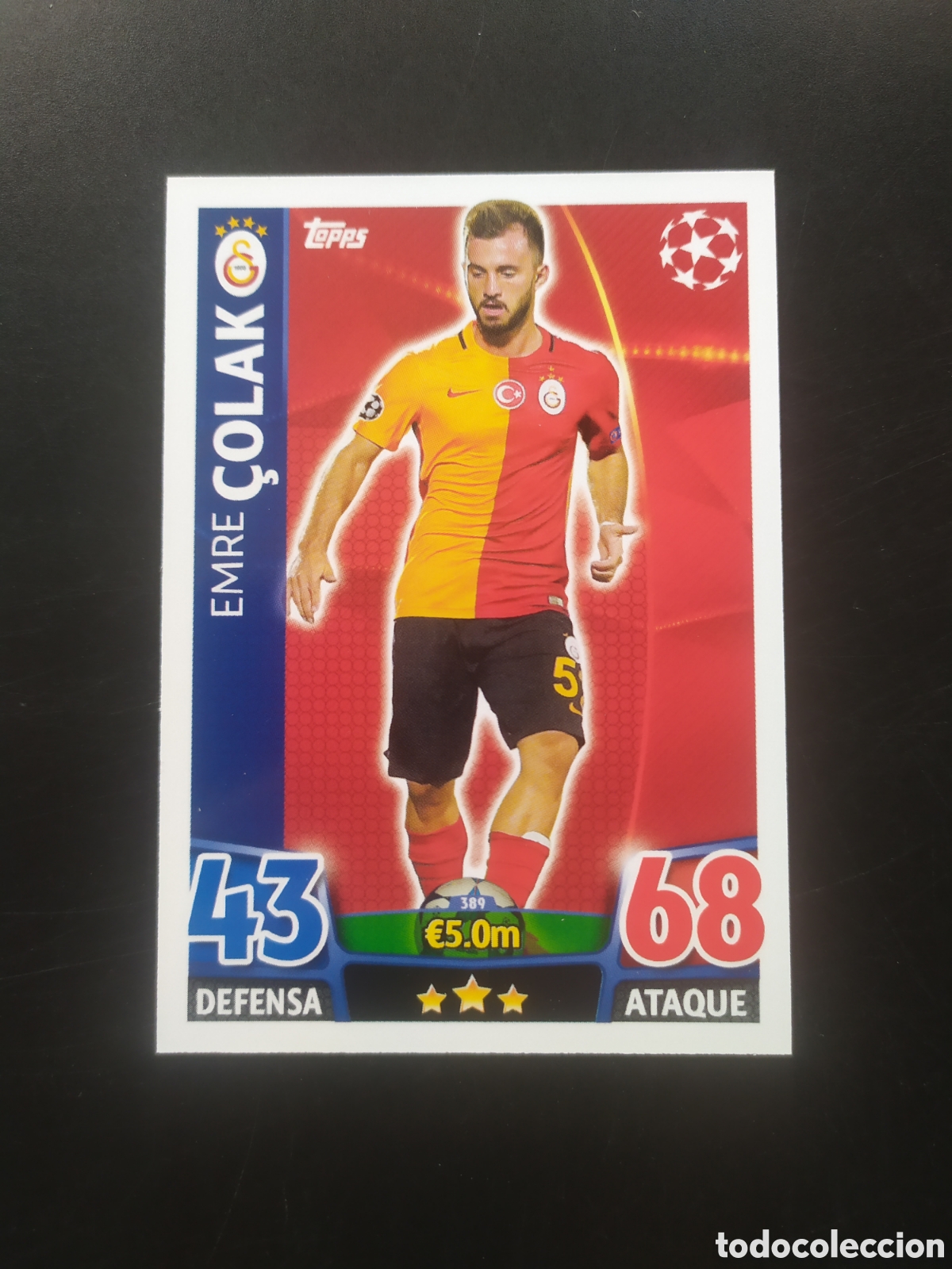 Figurine di Calcio: UEFA Champions match attax topps 2015 2016 15 16 Colak n&deg; 389 Galatasaray