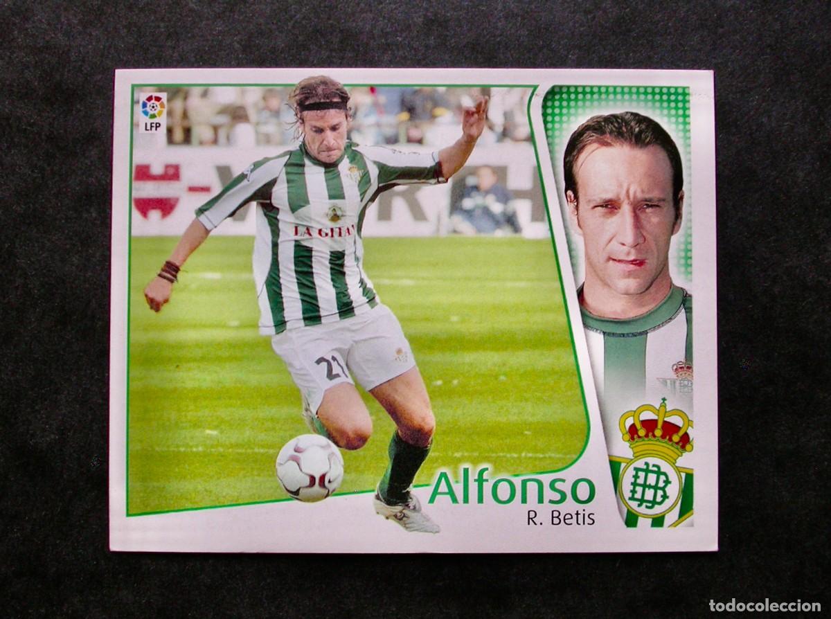 Cromos de f&uacute;tbol: ALFONSO / BETIS / EDICIONES ESTE LIGA 2004-2005 04-05 / NUNCA PEGADO