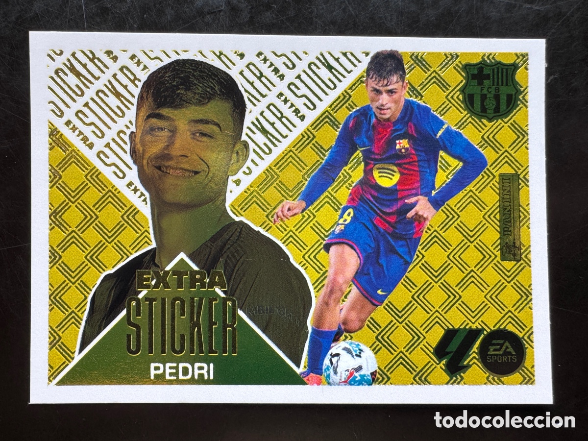 Cromos de f&uacute;tbol: Pedri Extra Sticker Oro Barcelona Liga Este 2026/27