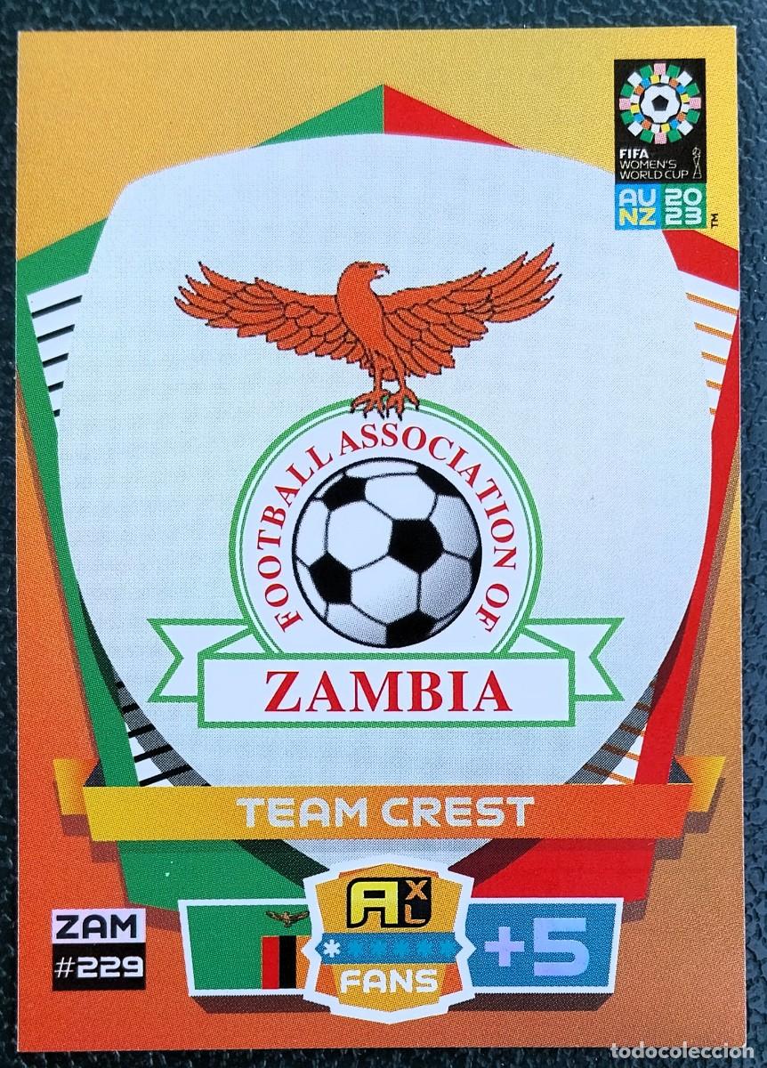 Cromos de Futebol: 229 ESCUDO ZAMBIA FICHAS ALBUM ADRENALYN FEMENINO MUNDIAL WOMEN'S WORLD AU NZ 2023