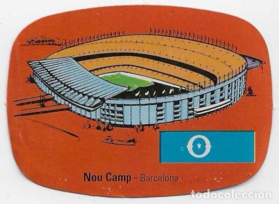 Cartes &agrave; collectionner de Football: Espa&ntilde;a 82_Pegatina_Estadio Nou Camp-Barcelona Espa&ntilde;a 1982