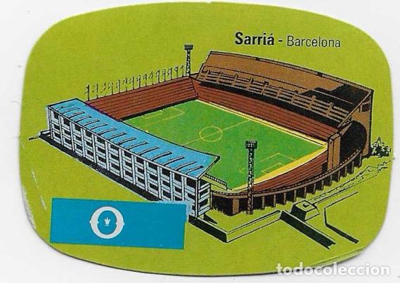Cartes &agrave; collectionner de Football: Espa&ntilde;a 82_Pegatina_Estadio Sarria-Barcelona Espa&ntilde;a 1982