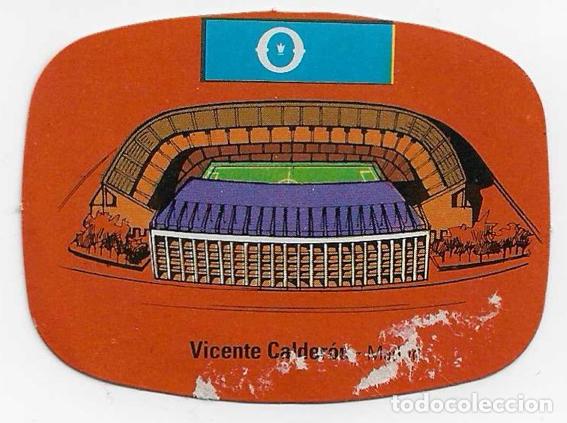 Cromos de f&uacute;tbol: Espa&ntilde;a 82_Pegatina_Estadio Vicente Calderon-Madrid Espa&ntilde;a 1982