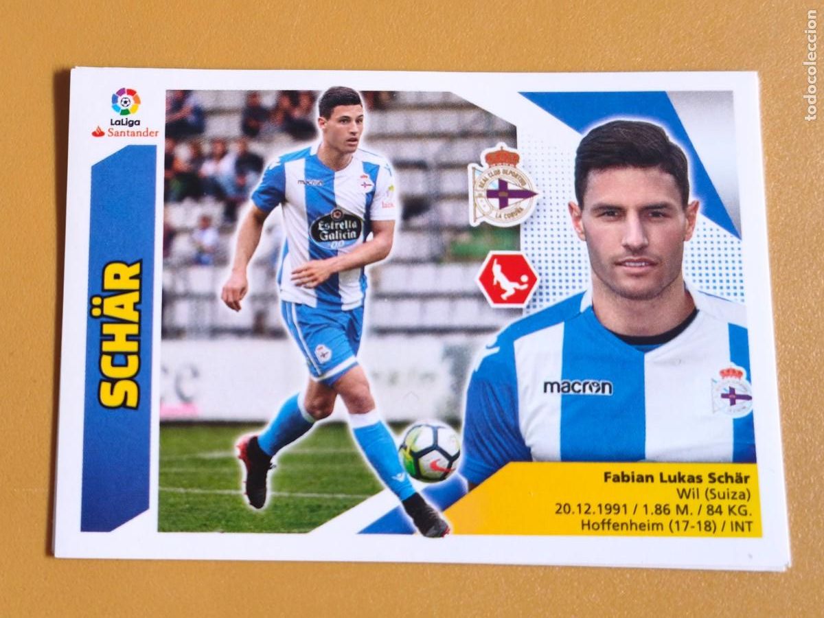 Cromos de f&uacute;tbol: schar, liga 2017 18 ultimo fichaje