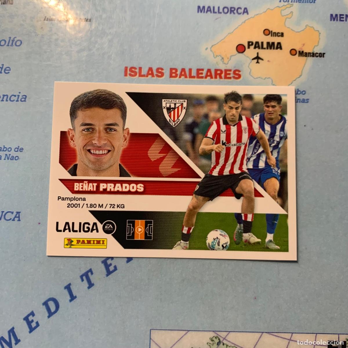 Cromos de f&uacute;tbol: Prados coloca n&uacute;mero 13 Bis del Athletic de Bilbao cromo de la liga este 26-27 2026-2027