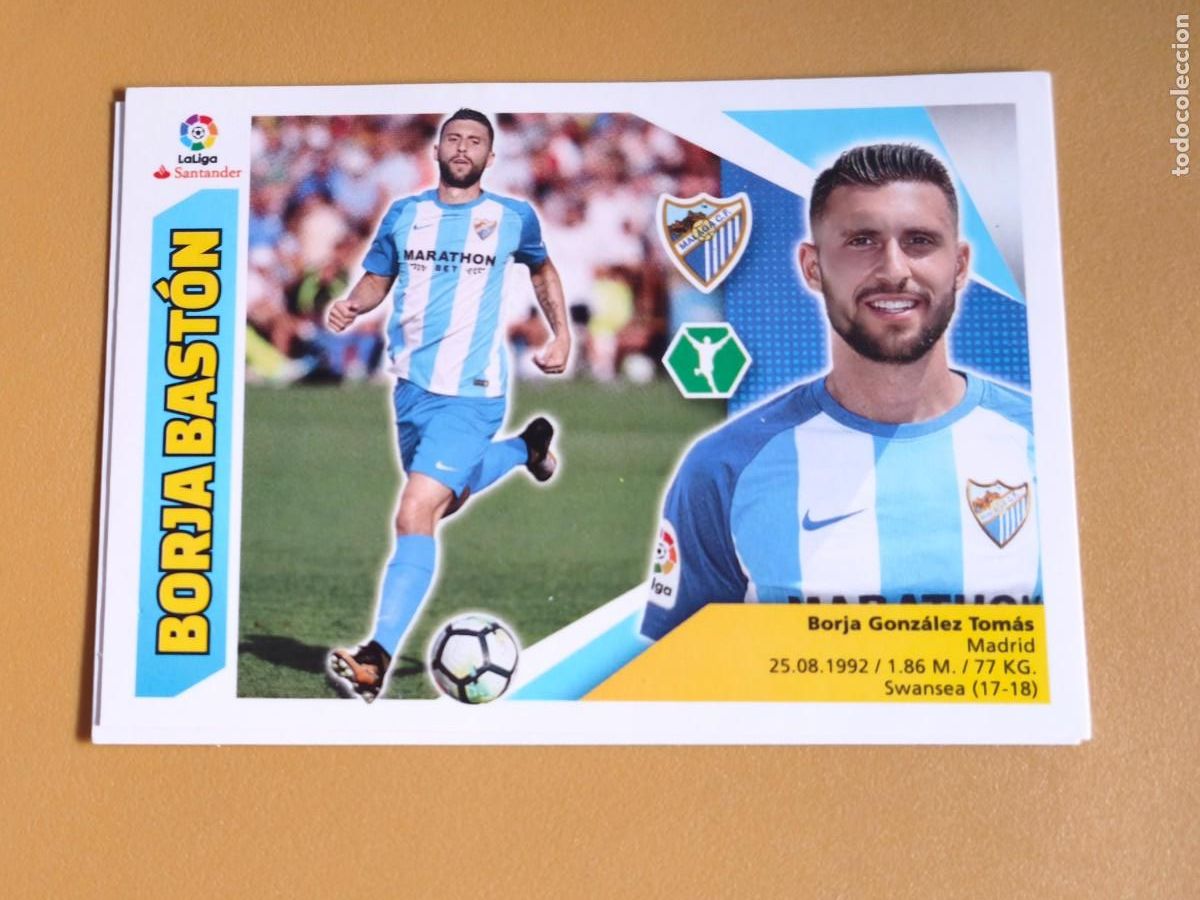 Cromos de f&uacute;tbol: borja baston, liga 2017 18 ultimo fichaje